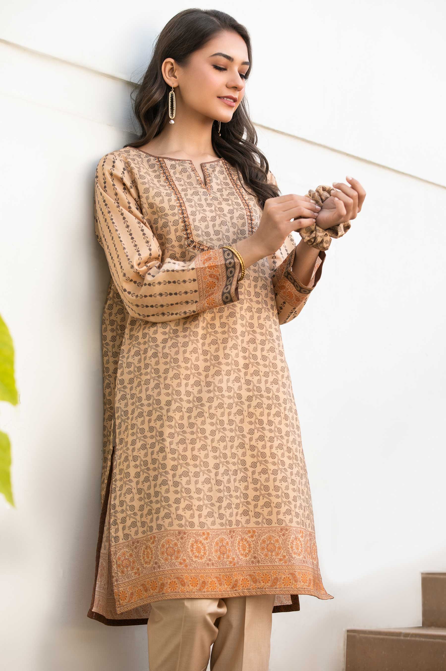 Stitched 1 Piece Digital Printed Doria Lawn Shirt - Image 4