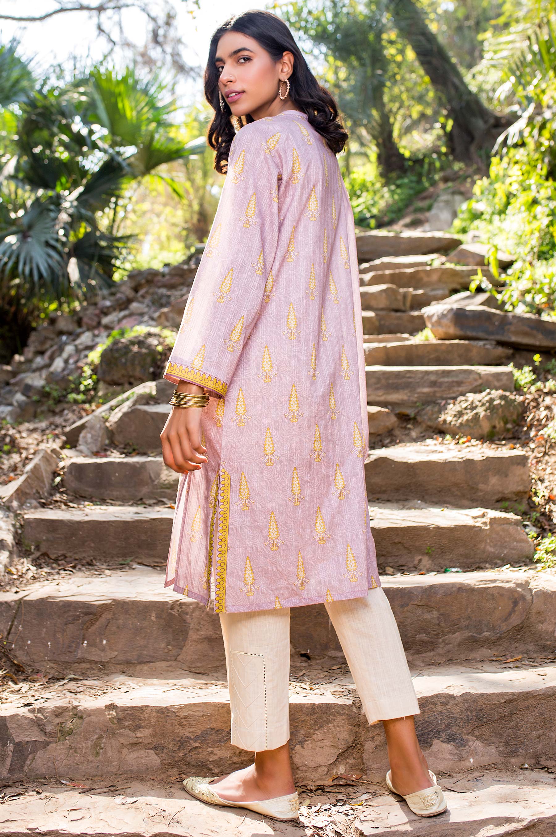 Stitched 1 Piece Digital Printed Doria Lawn Shirt - Image 2