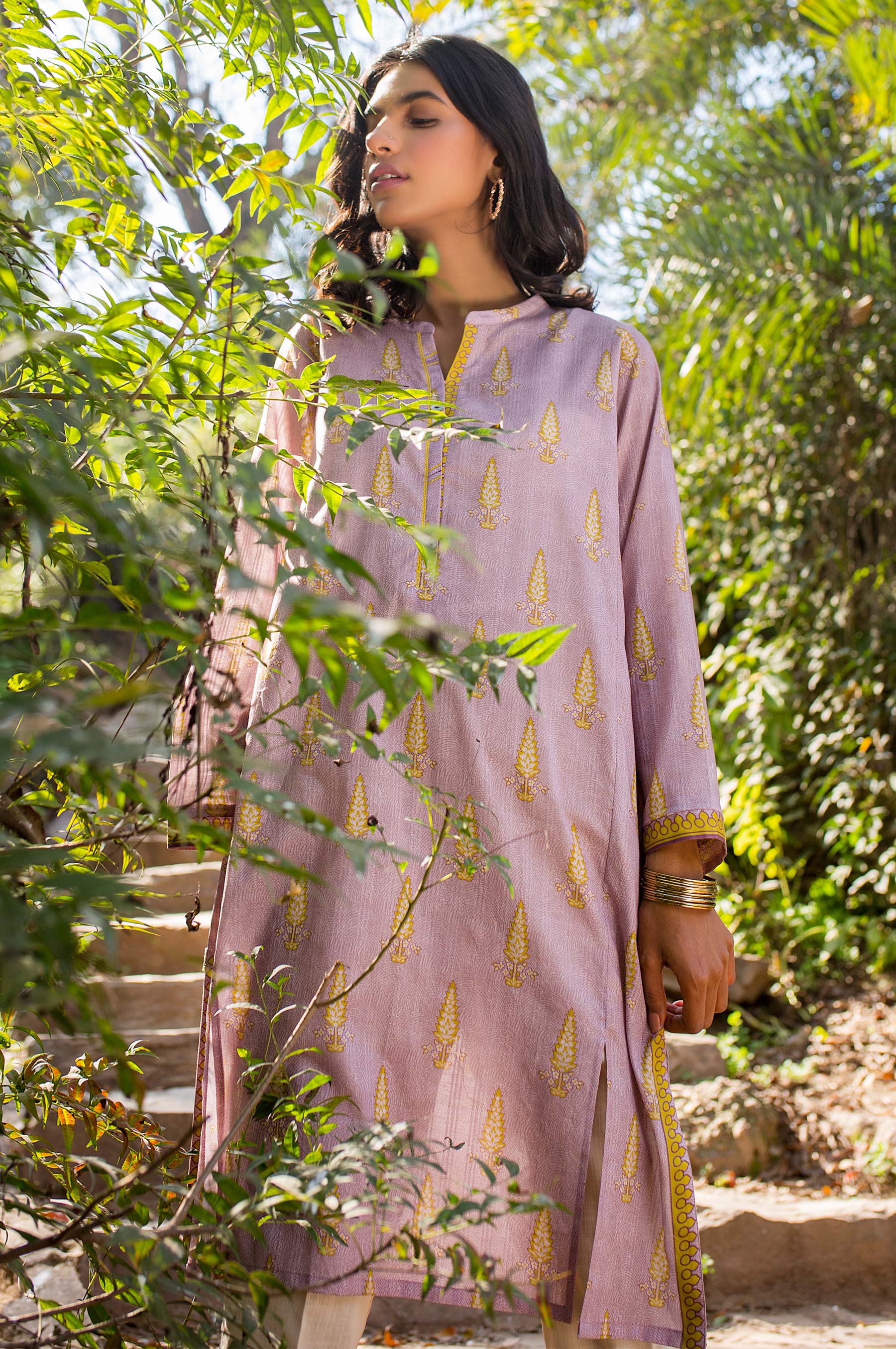 Stitched 1 Piece Digital Printed Doria Lawn Shirt - Image 3