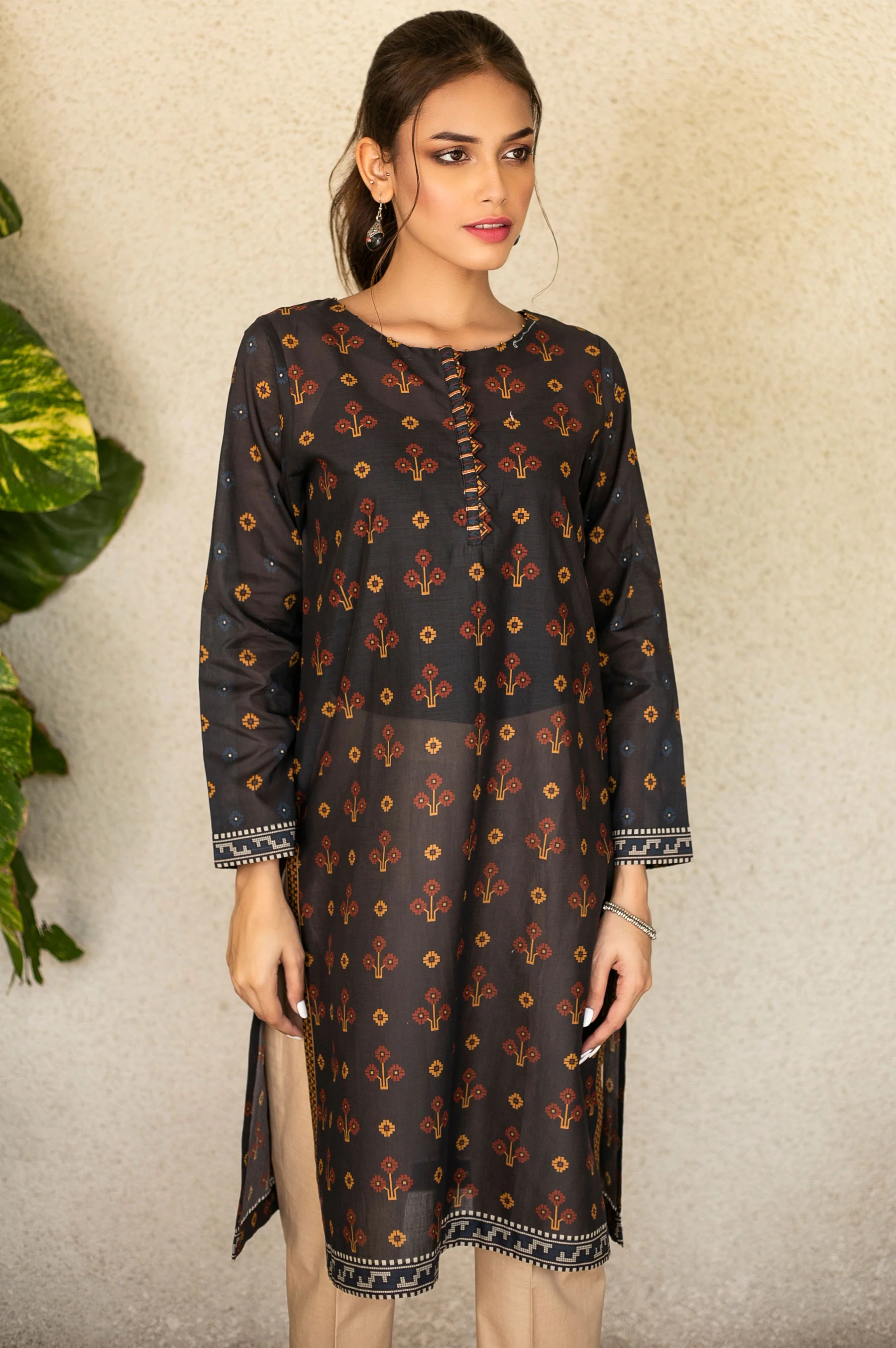 Stitched 1 Piece Digital Printed Doria Lawn Shirt - Image 3