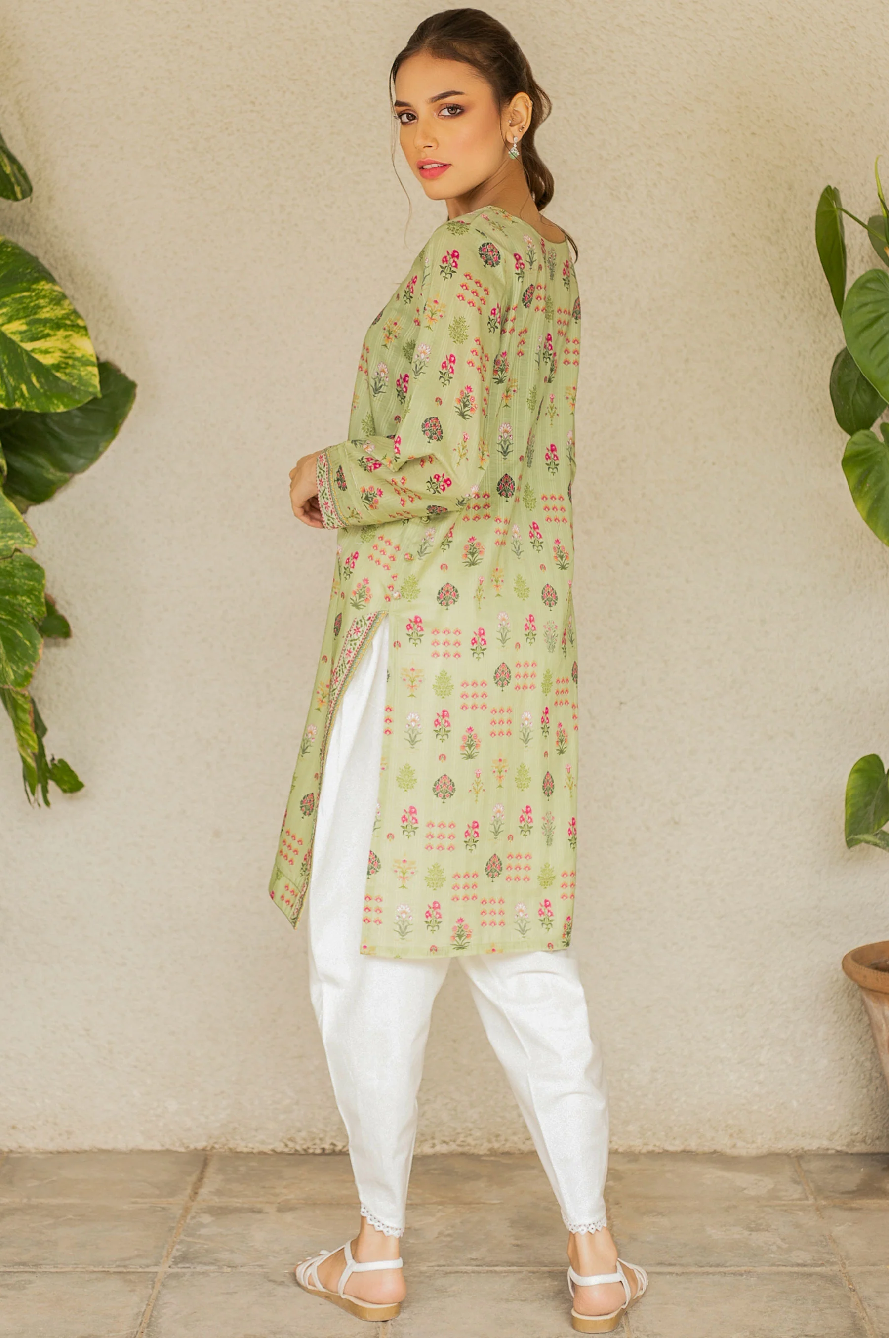 Stitched 1 Piece Digital Printed Doria Lawn Shirt - Image 2