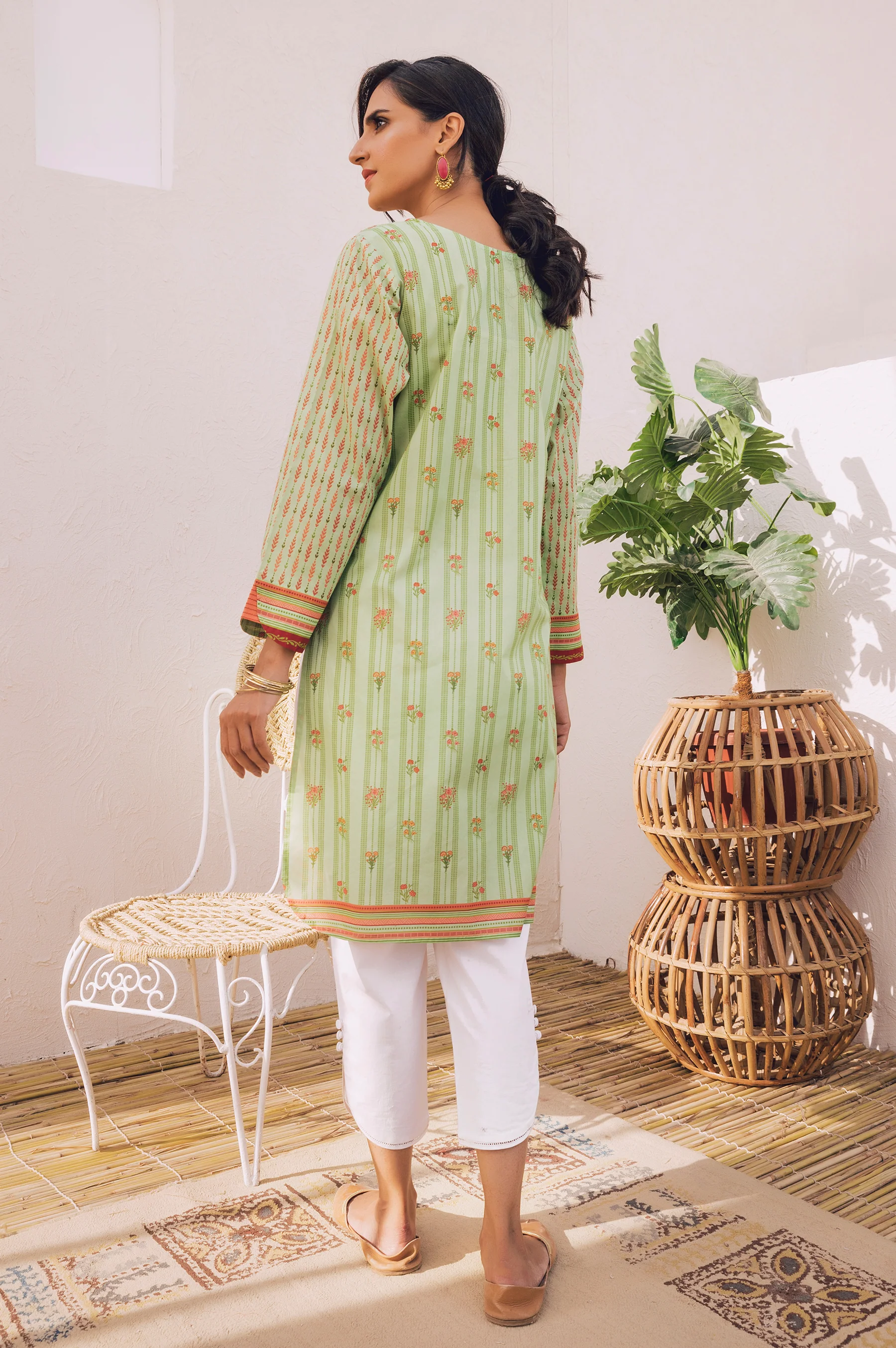 Stitched 1 Piece Digital Printed Doria Lawn Shirt - Image 3