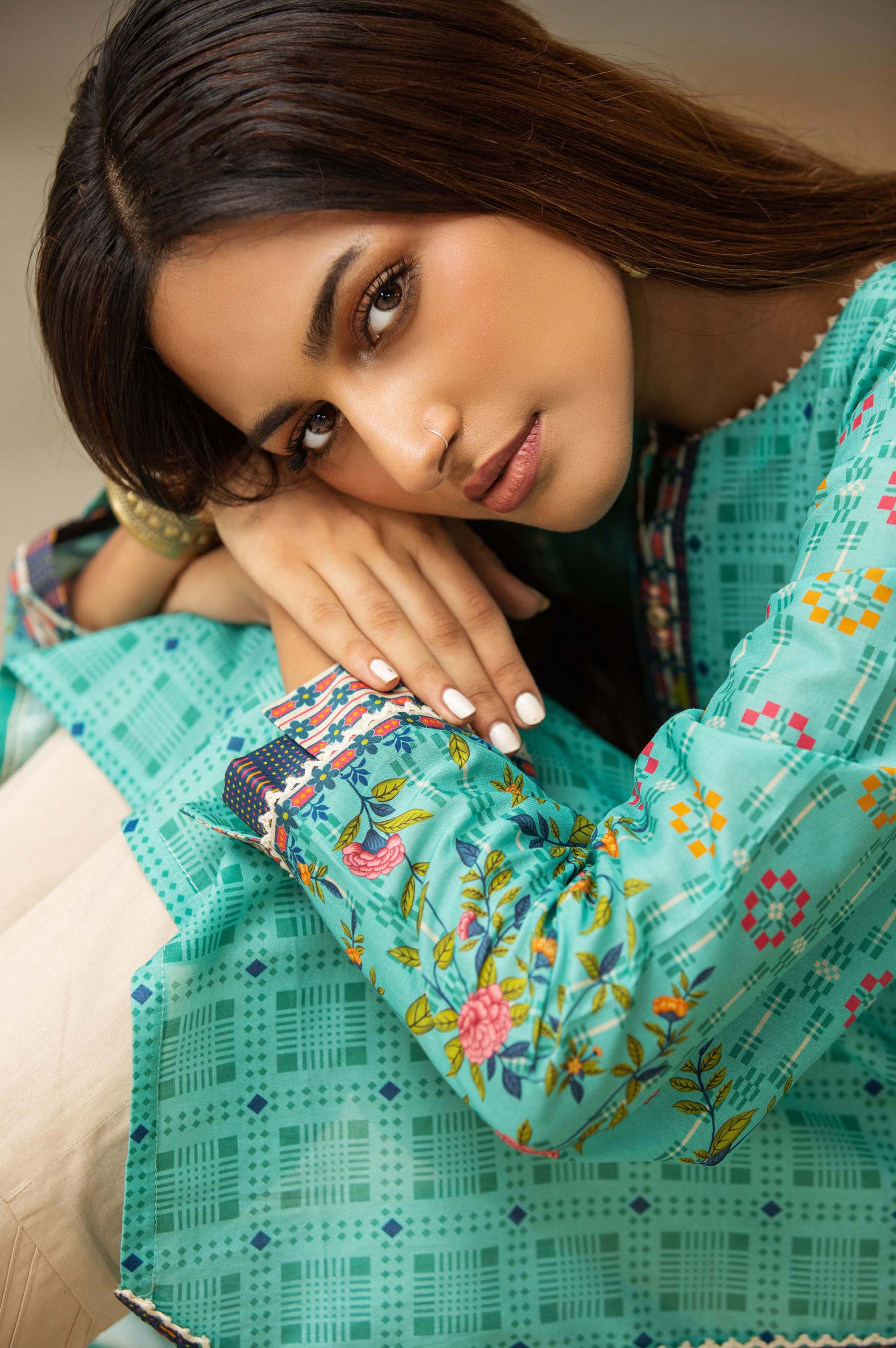 Stitched 1 Piece Digital Printed Doria Shirt - Image 6