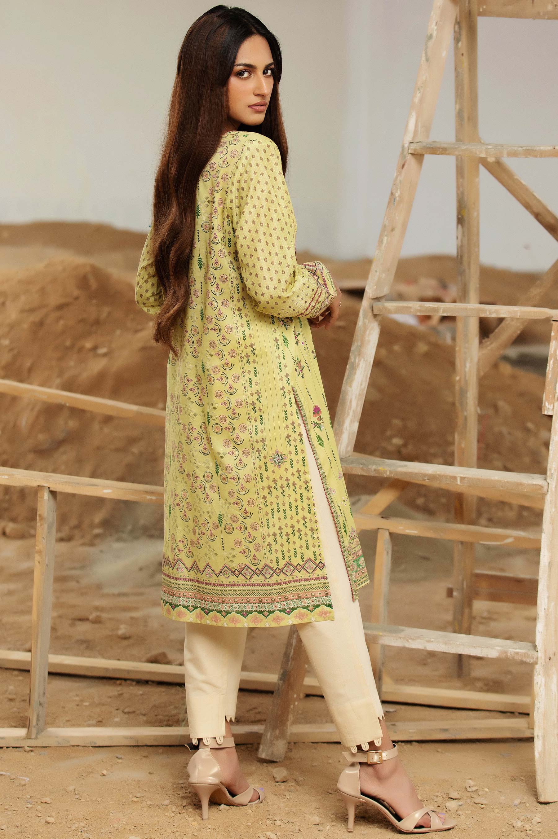 Stitched 1 Piece Digital Printed Doria Shirt - Image 4