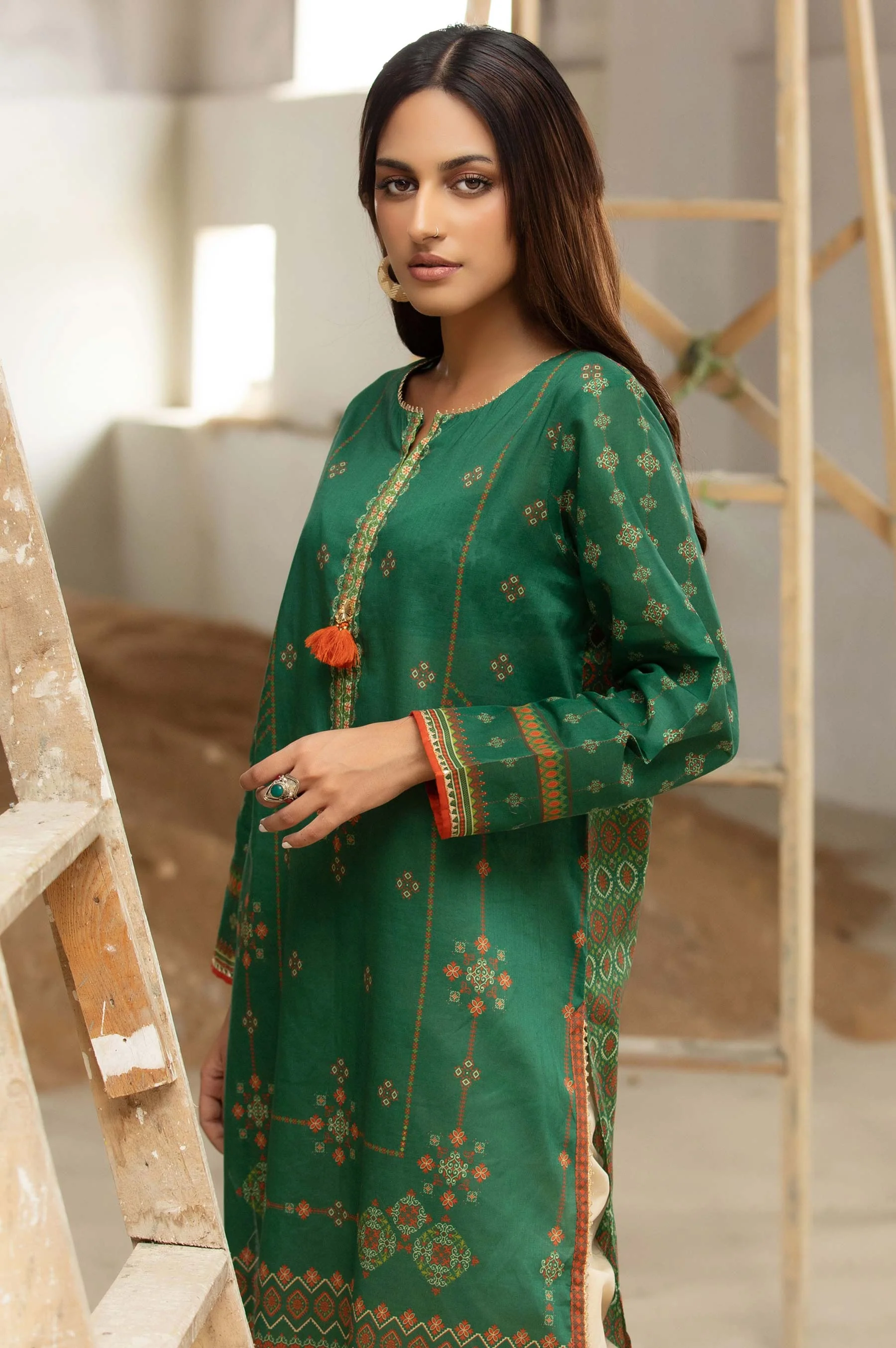 Stitched 1 Piece Digital Printed Doria Shirt - Image 3