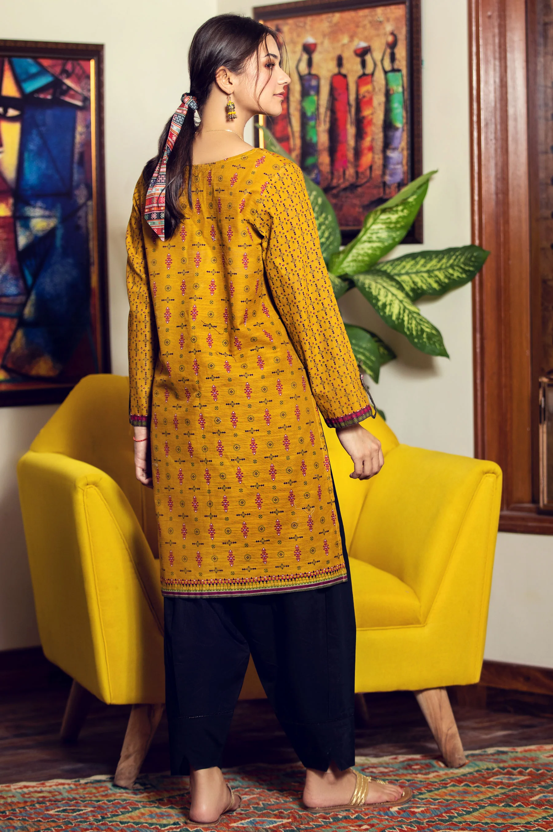 Stitched 1 Piece Digital Printed Khaddar Shirt - Image 2
