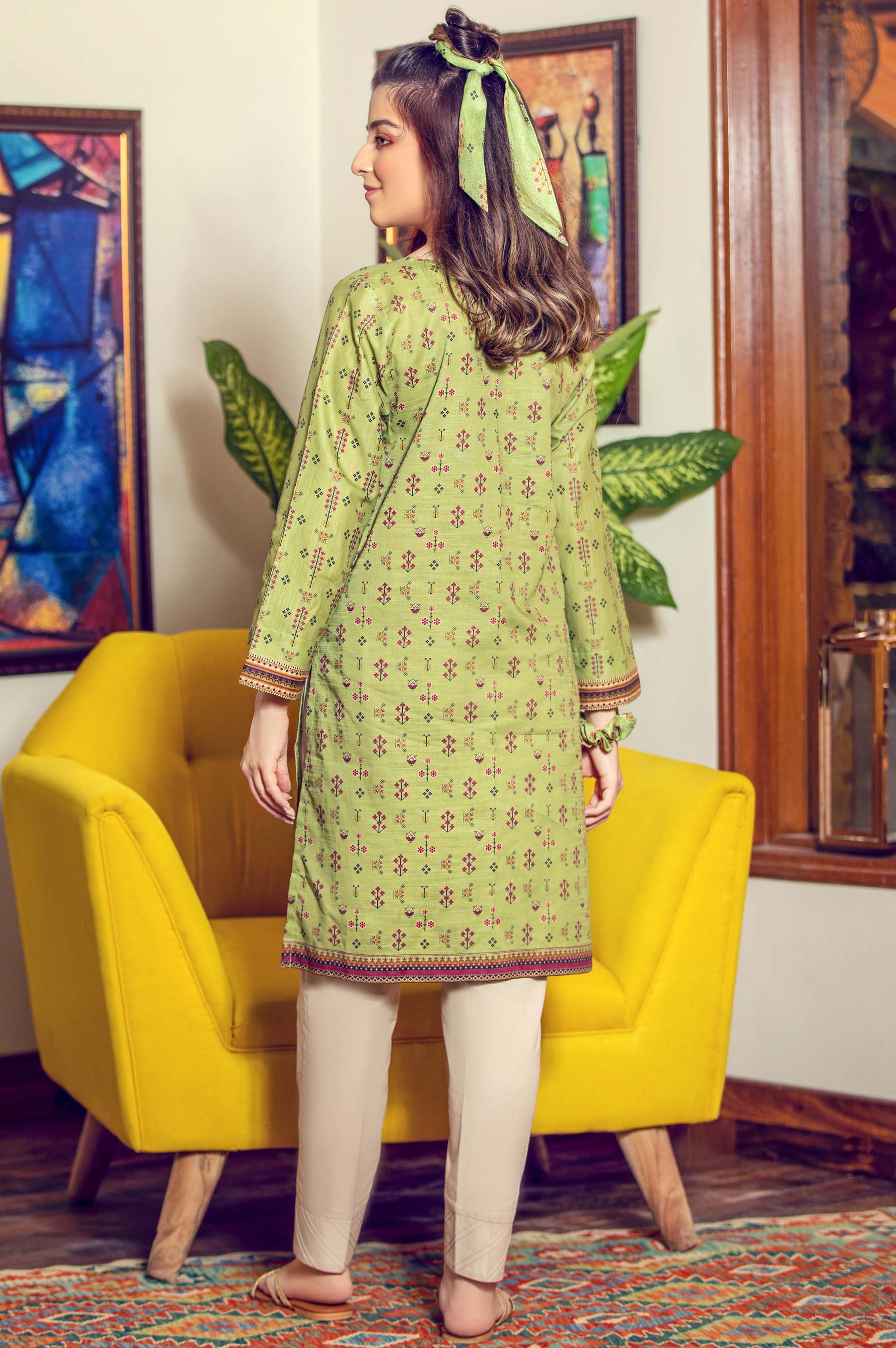 Stitched 1 Piece Digital Printed Khaddar Shirt - Image 2