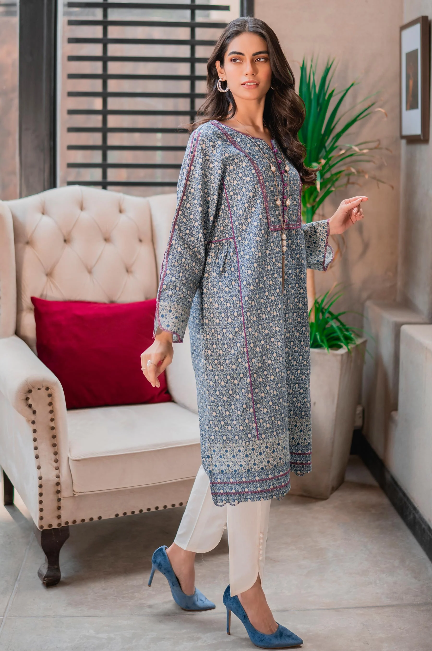 Stitched 1 Piece Digital Printed Khaddar Shirt - Image 2