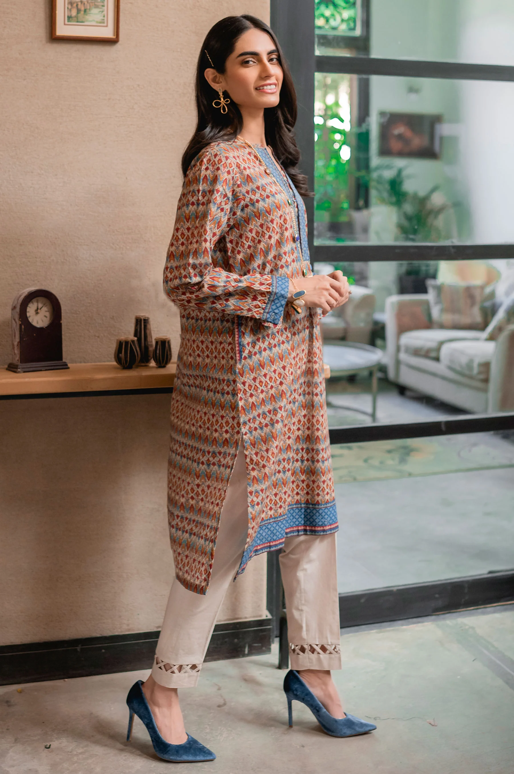Stitched 1 Piece Digital Printed Khaddar Shirt - Image 6
