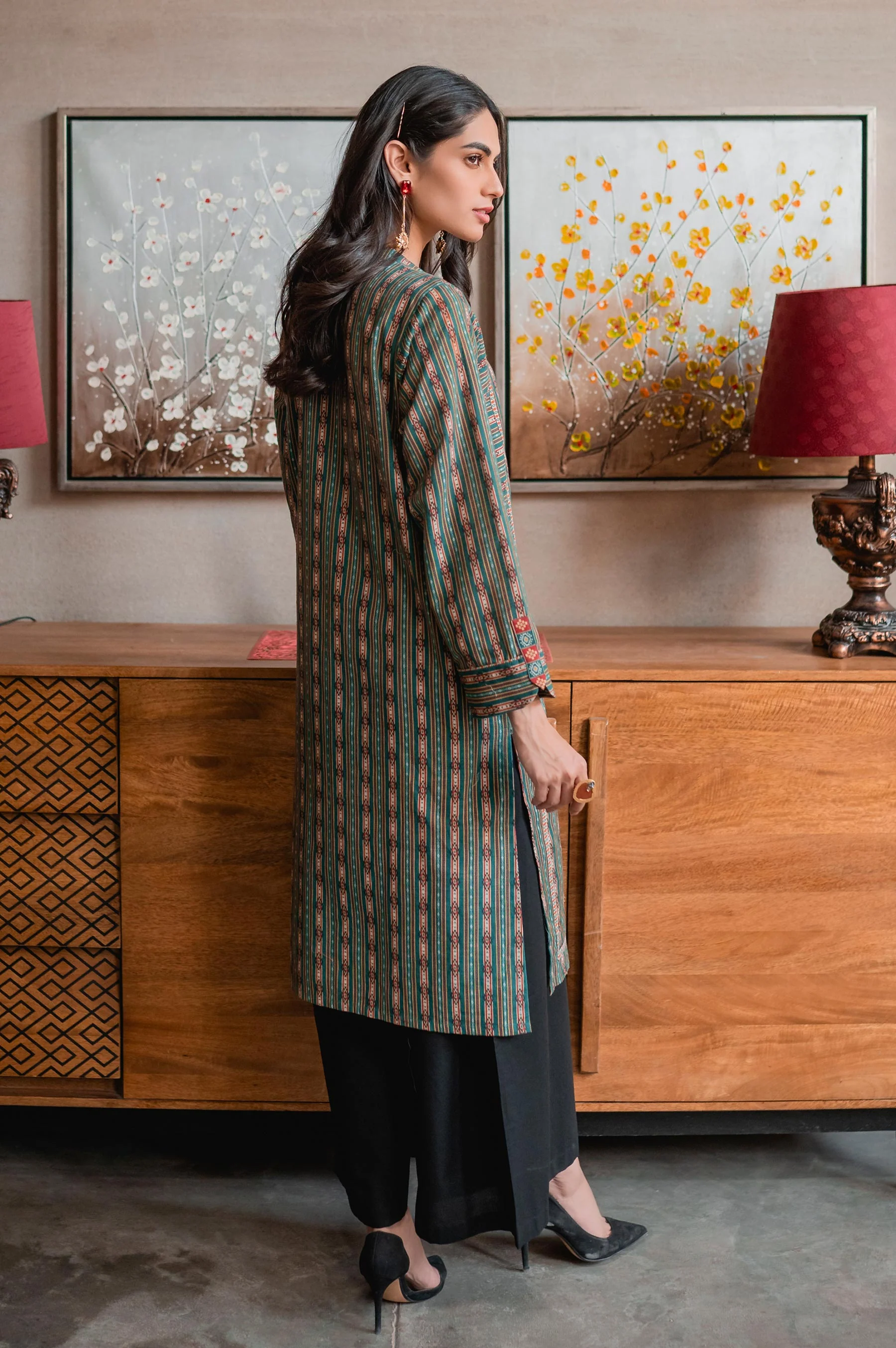 Stitched 1 Piece Digital Printed Khaddar Shirt - Image 2