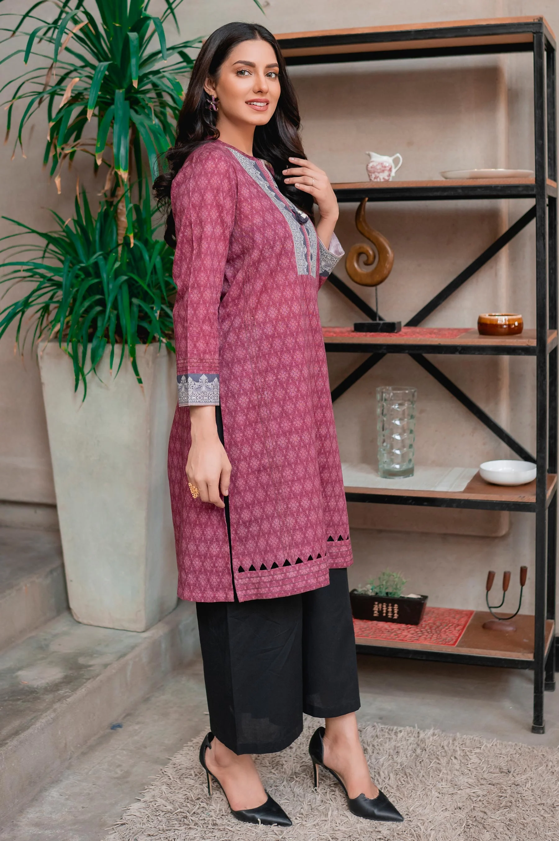 Stitched 1 Piece Digital Printed Khaddar Shirt - Image 2