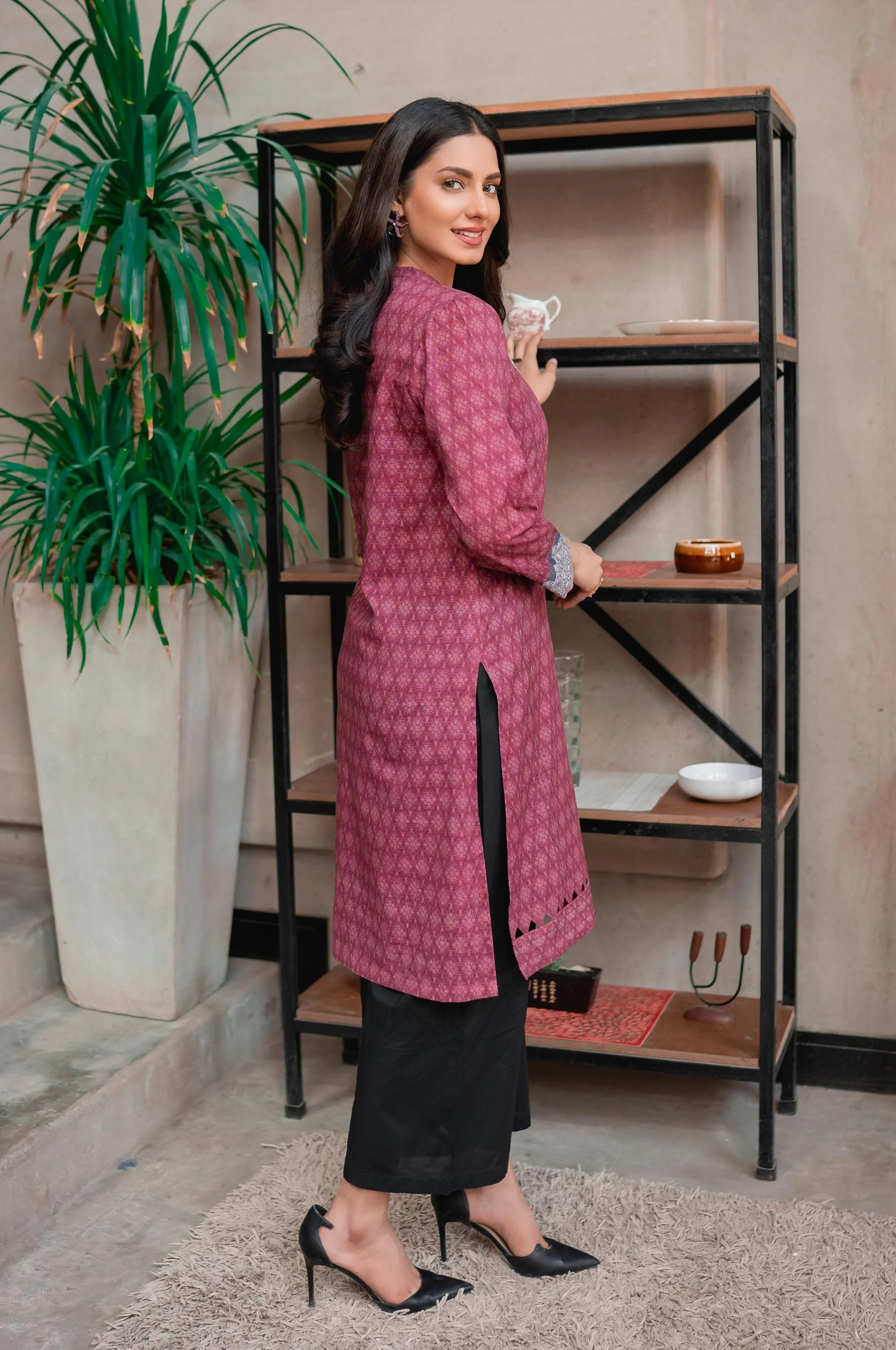 Stitched 1 Piece Digital Printed Khaddar Shirt - Image 3