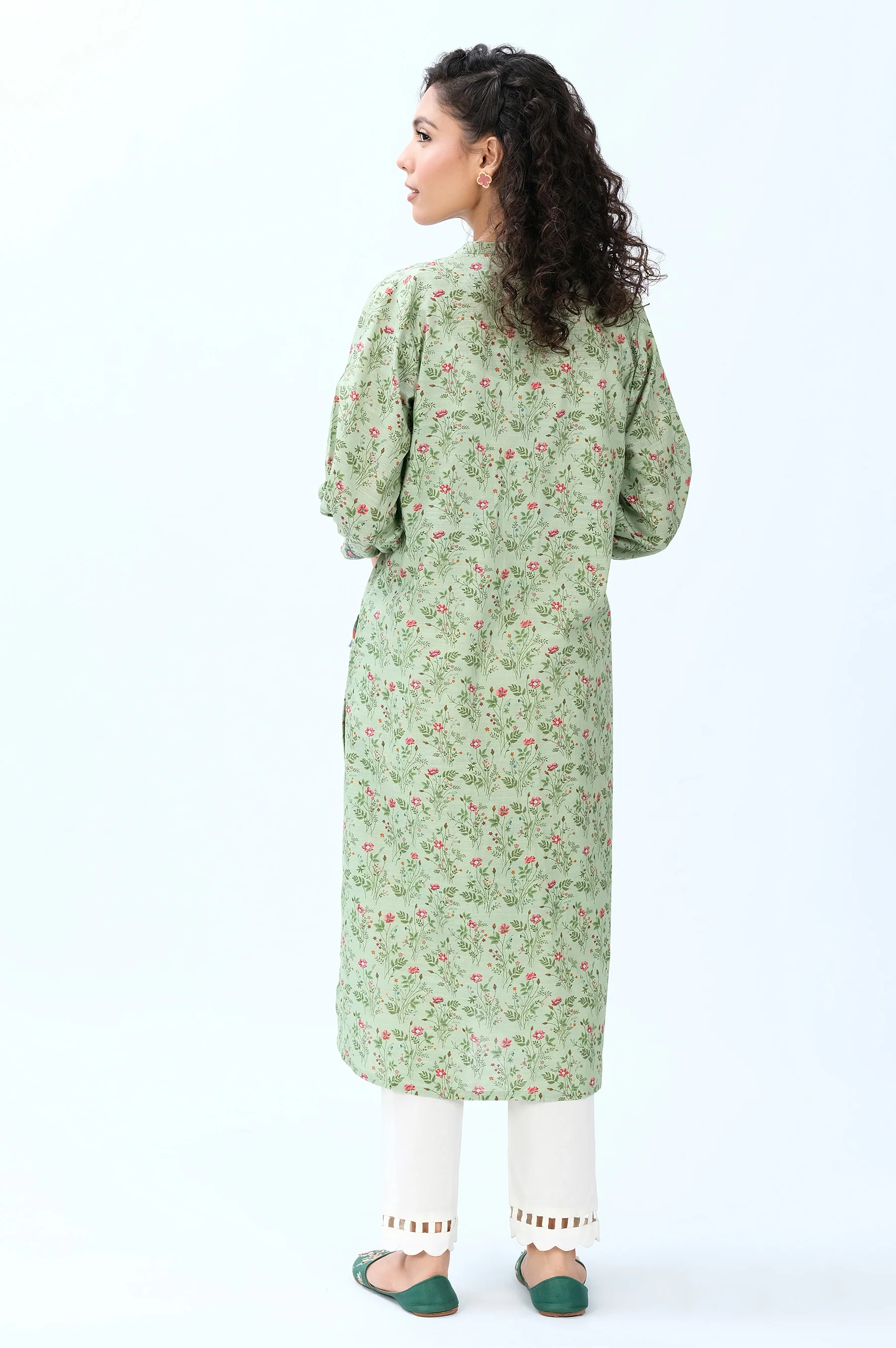 Stitched 1 Piece Digital Printed Khaddar Shirt - Image 3