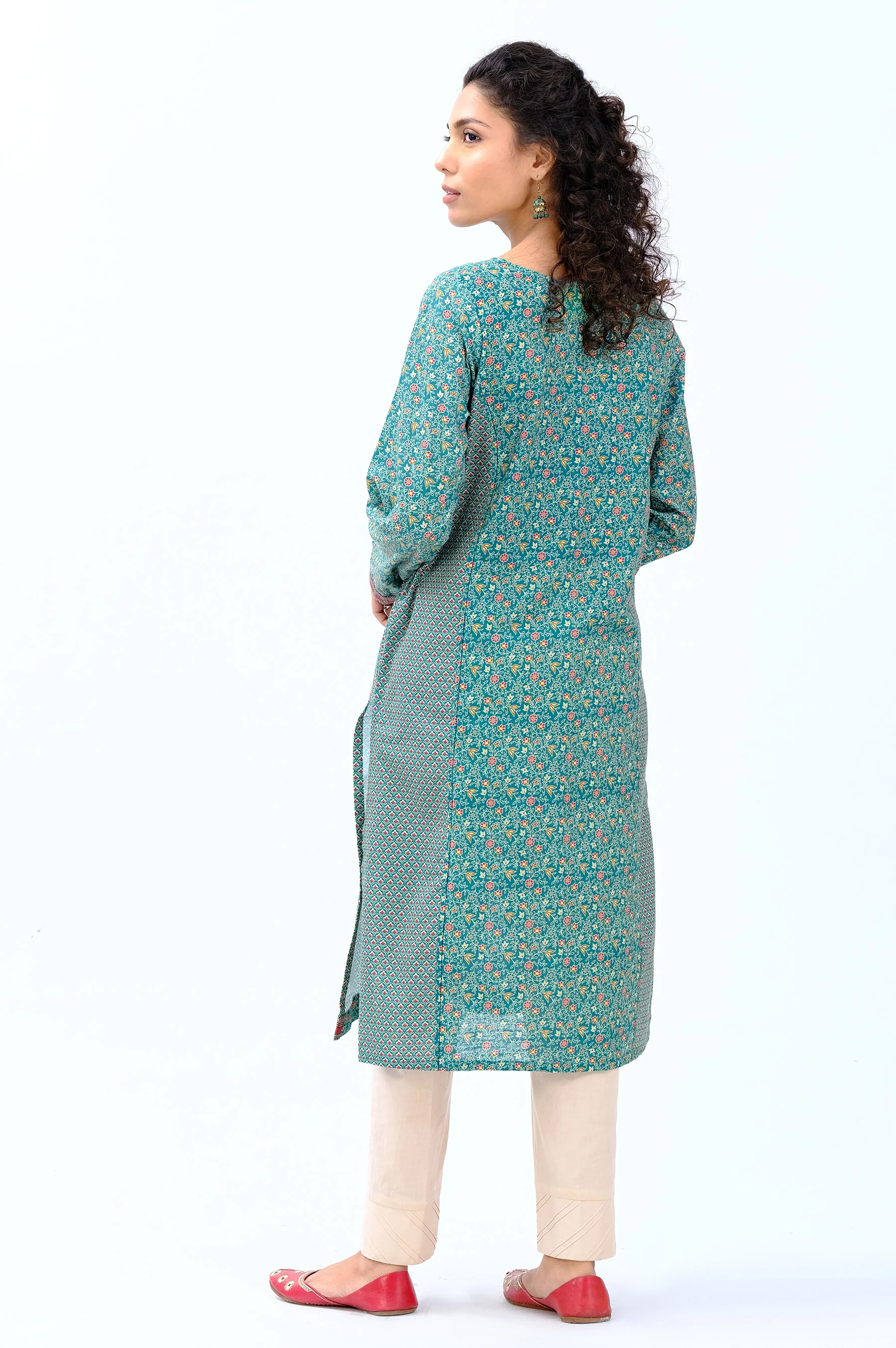 Stitched 1 Piece Digital Printed Khaddar Shirt - Image 2