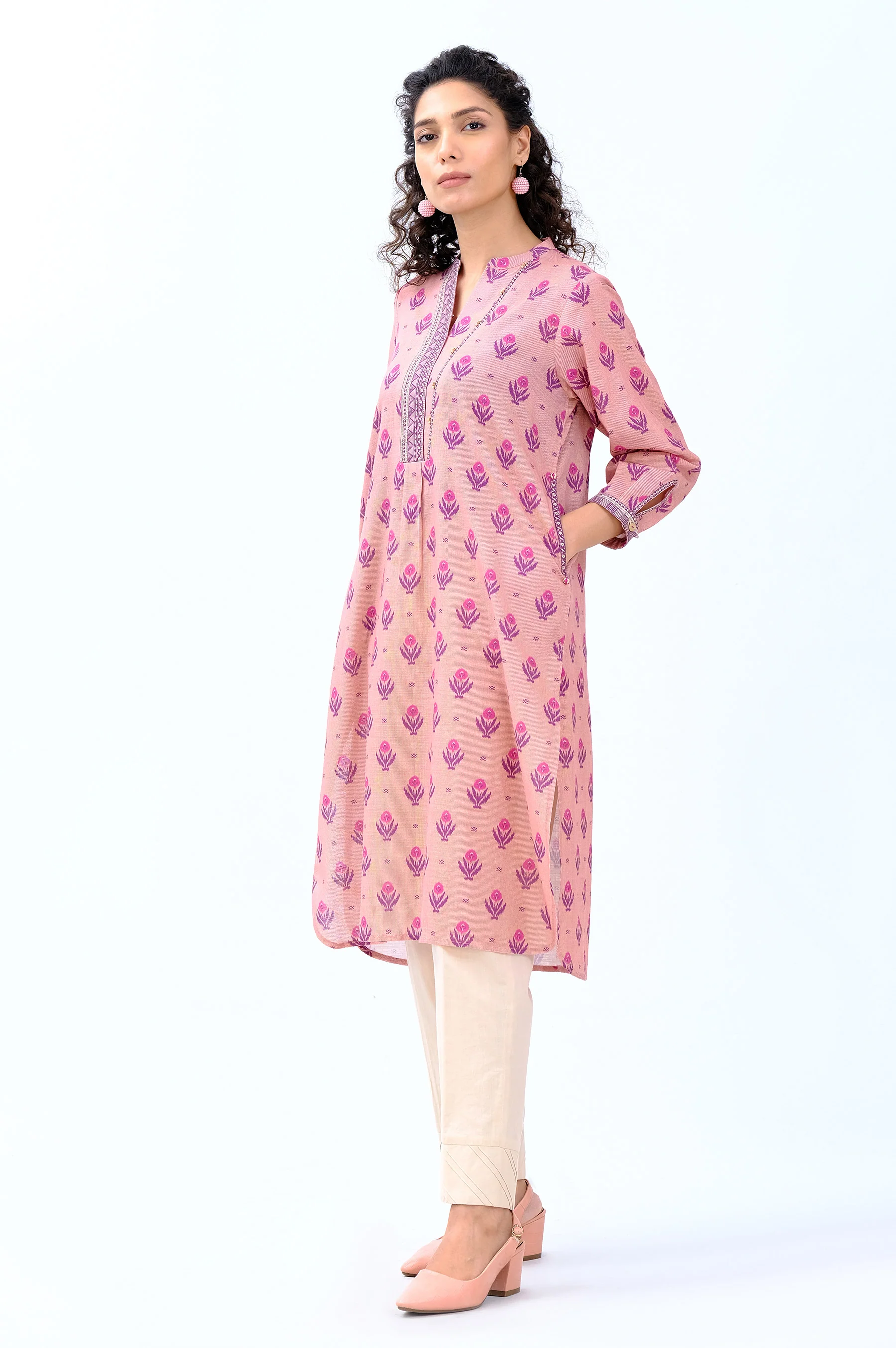 Stitched 1 Piece Digital Printed Khaddar Shirt - Image 4