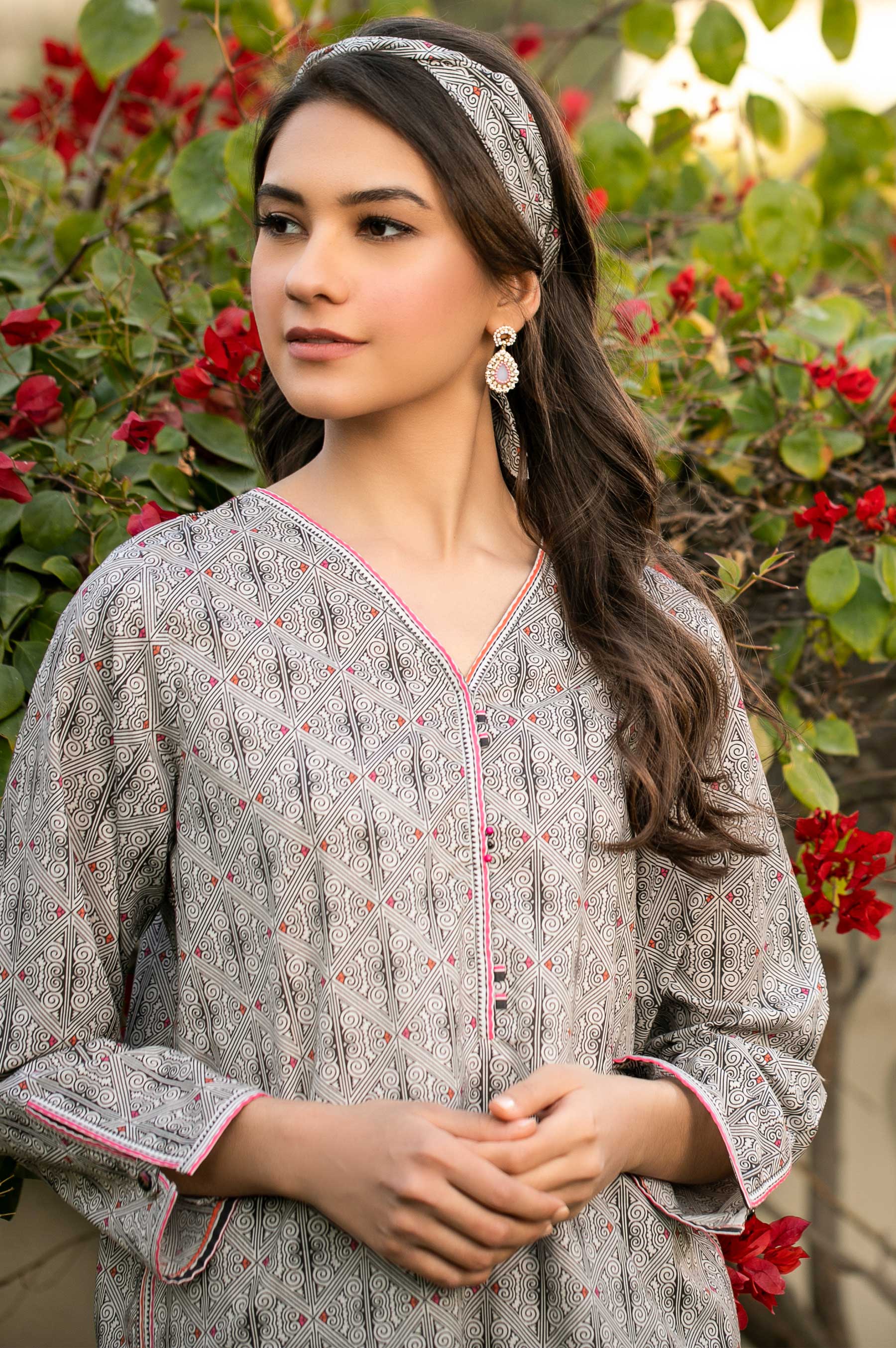 Stitched 1 Piece Digital Printed Lawn Shirt - Image 3