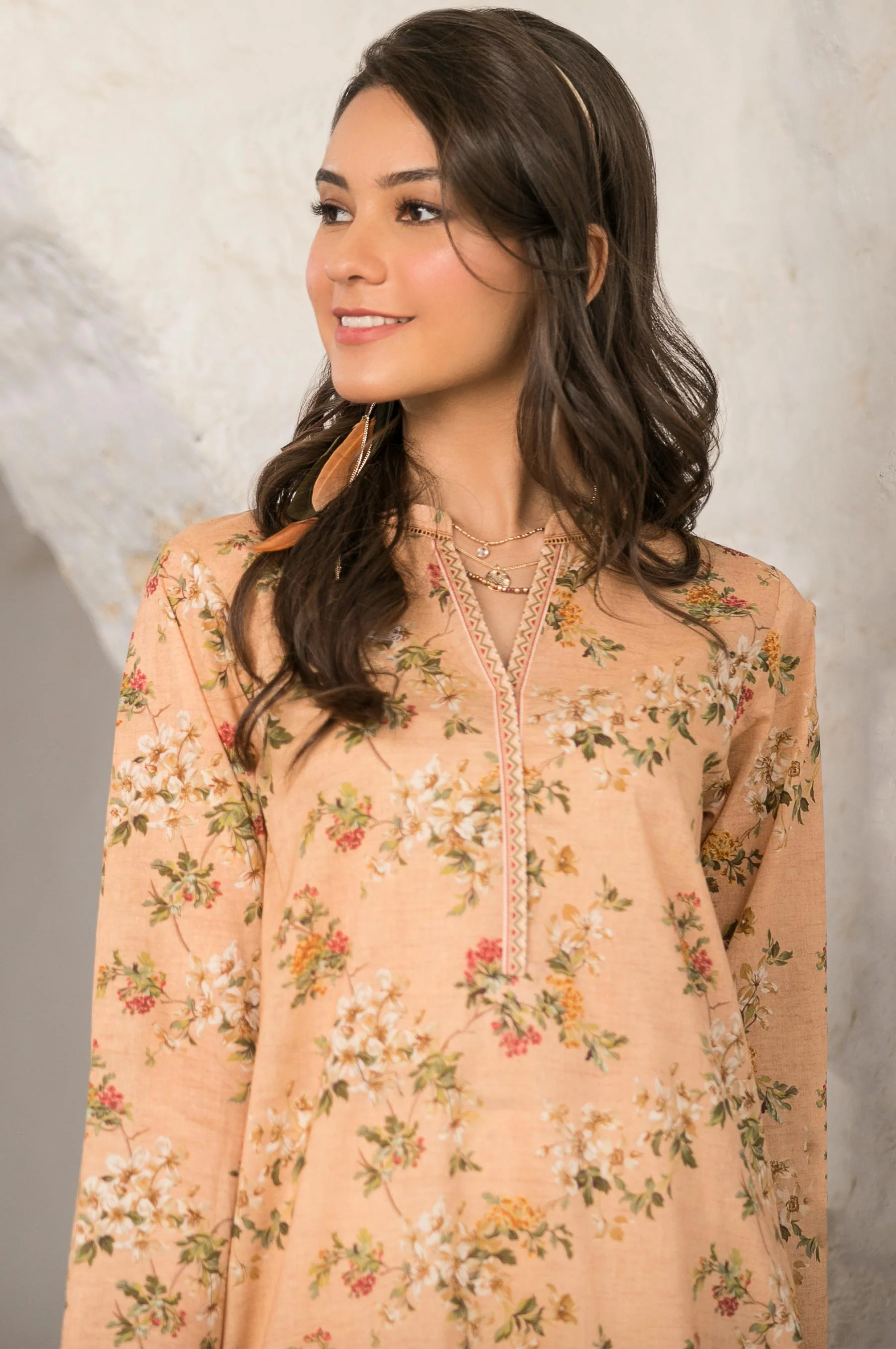 Stitched 1 Piece Digital Printed Lawn Shirt - Image 3