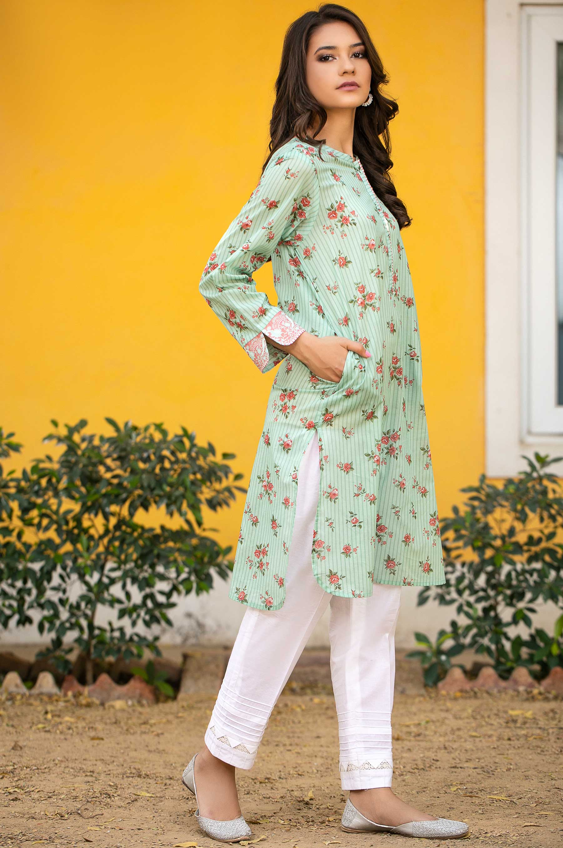 Stitched 1 Piece Digital Printed Lawn Shirt - Image 4