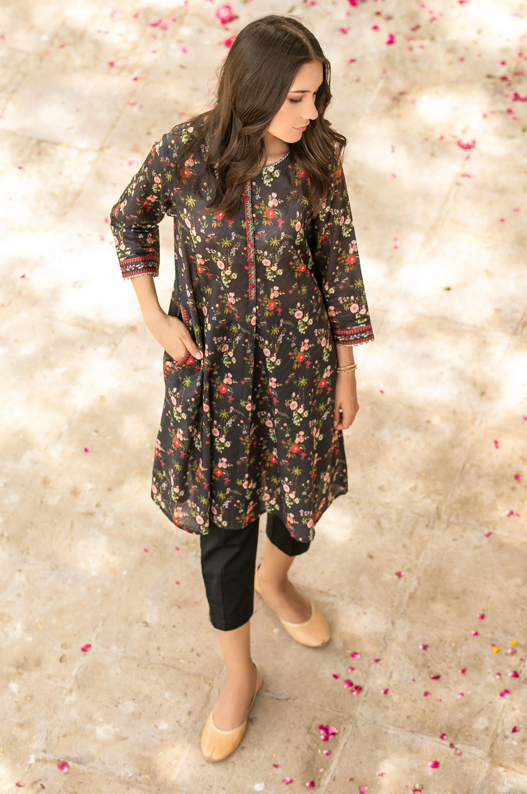 Stitched 1 Piece Digital Printed Lawn Shirt - Image 3