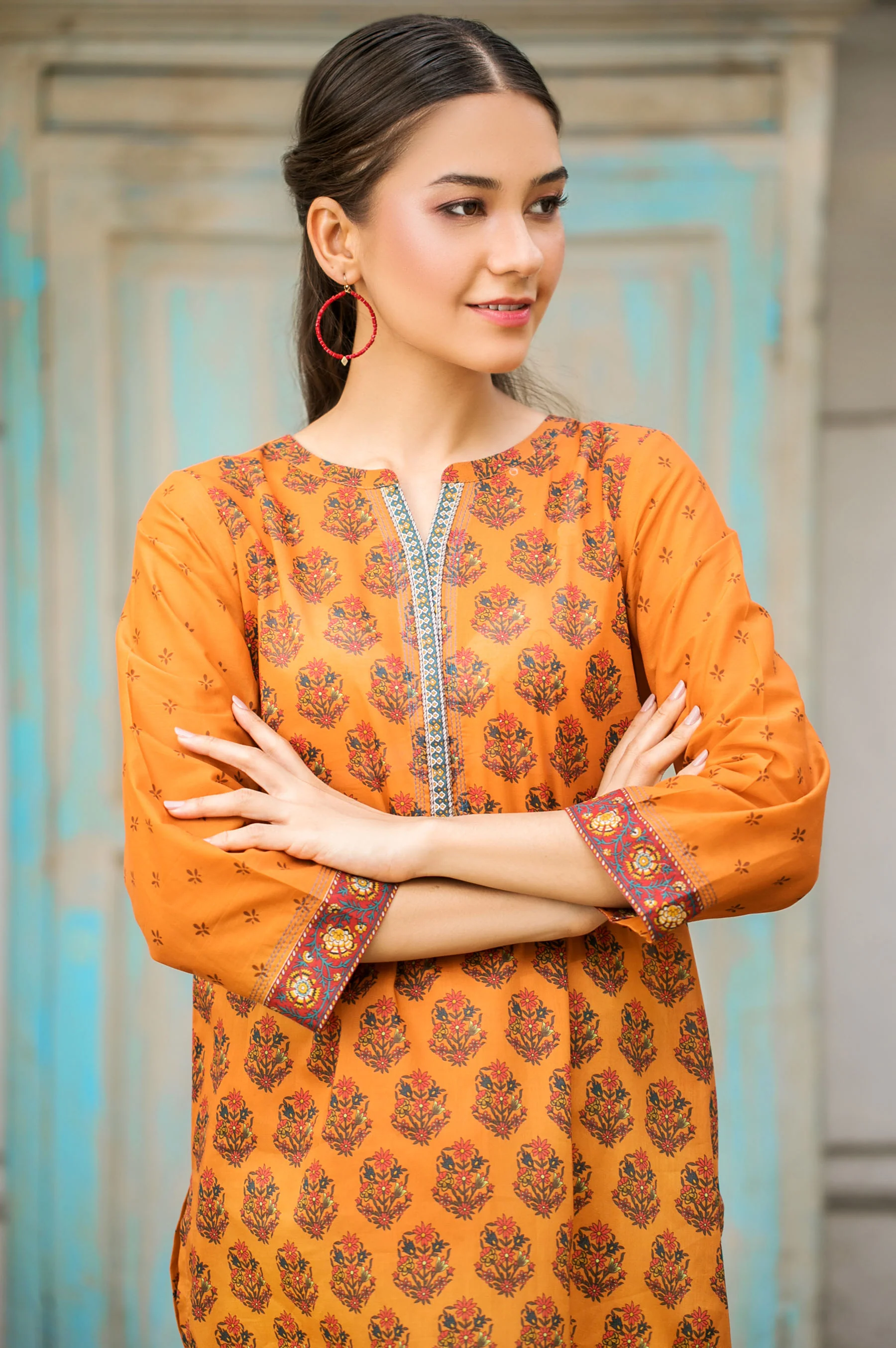 Stitched 1 Piece Digital Printed Lawn Shirt - Image 3