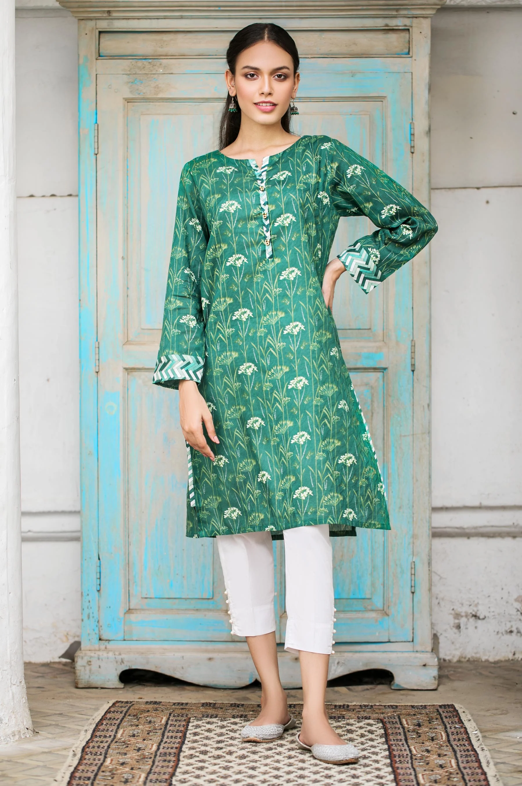 Stitched 1 Piece Digital Printed Lawn Shirt