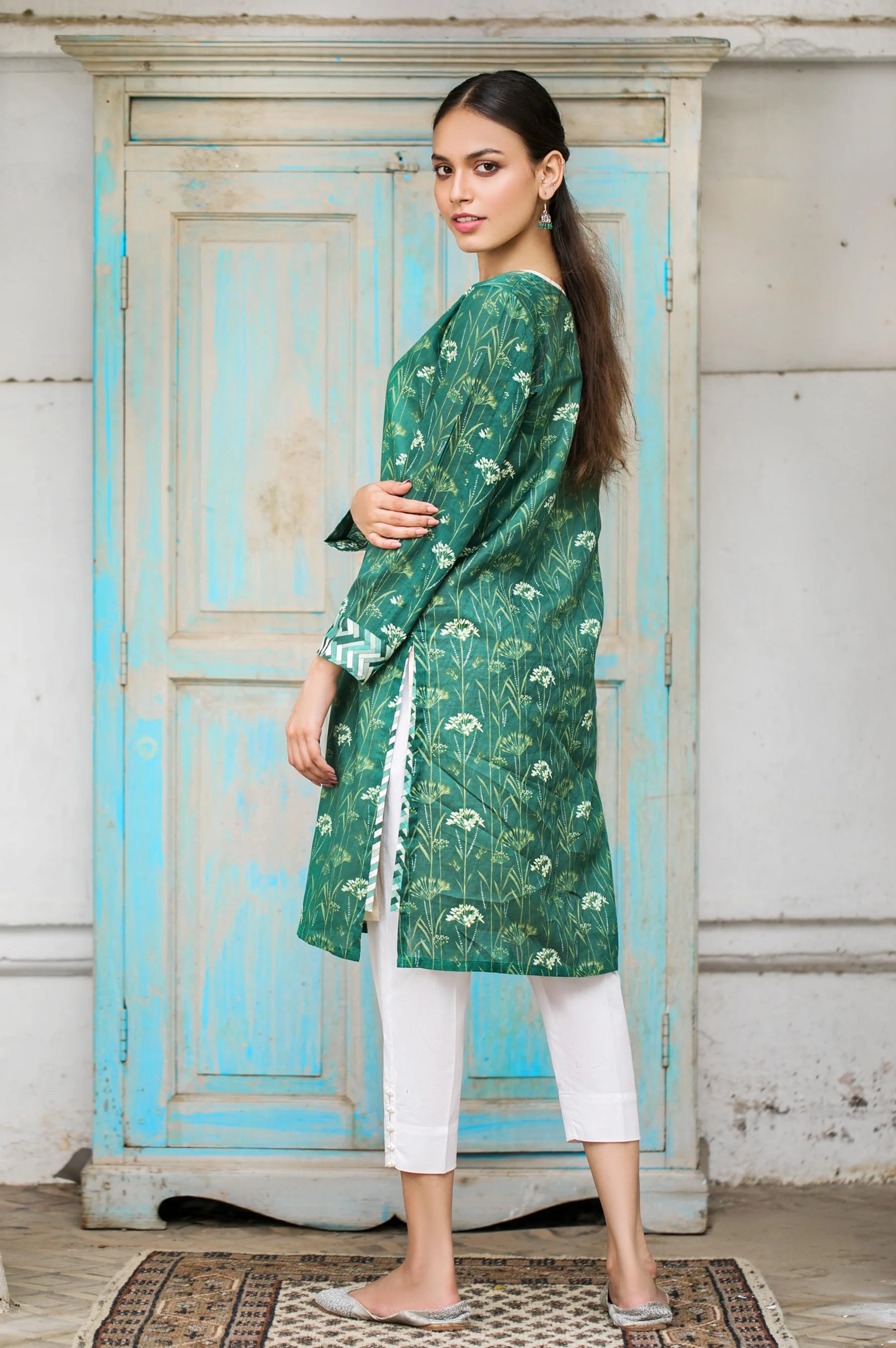 Stitched 1 Piece Digital Printed Lawn Shirt - Image 2