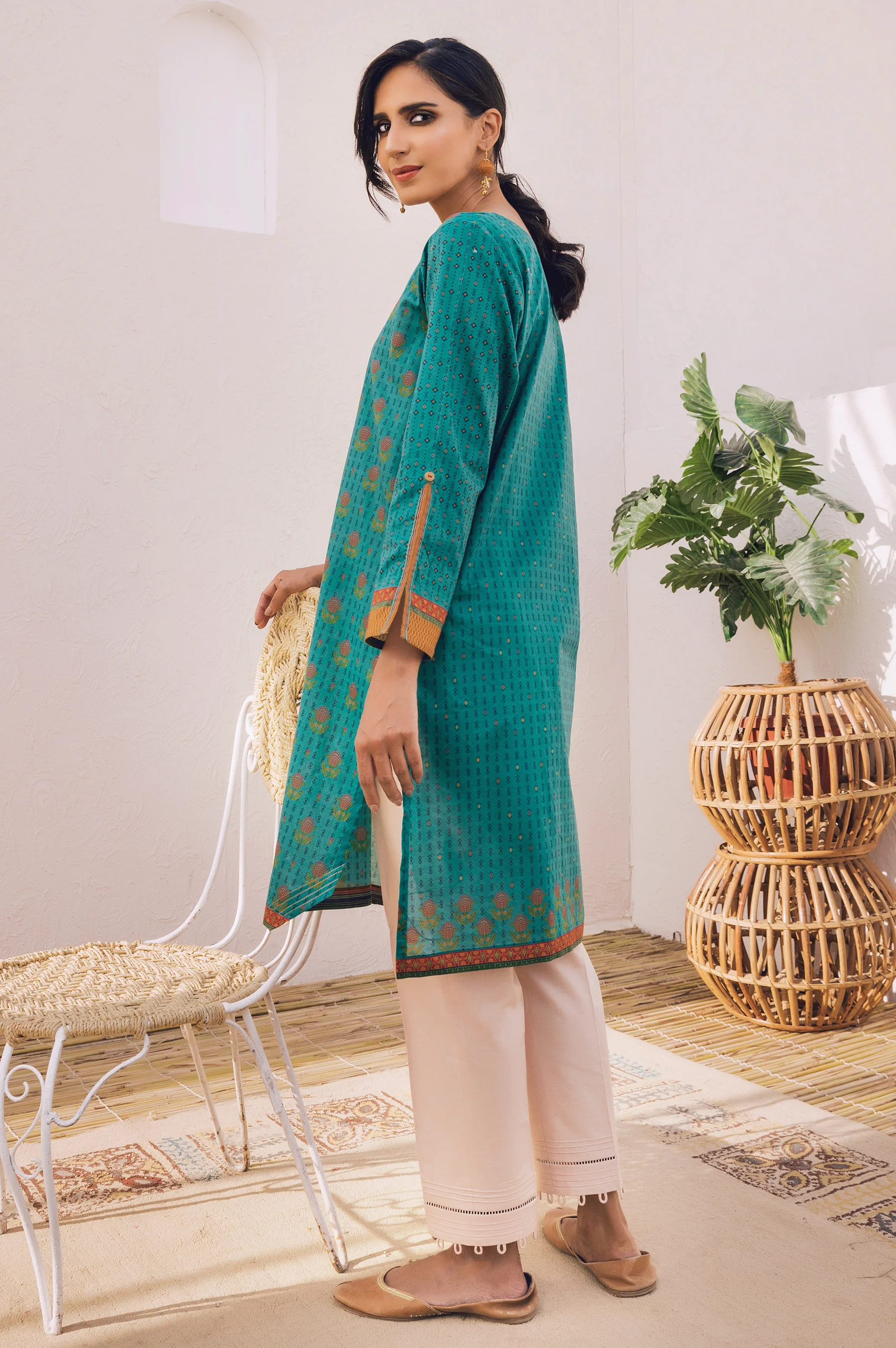 Stitched 1 Piece Digital Printed Lawn Shirt - Image 3