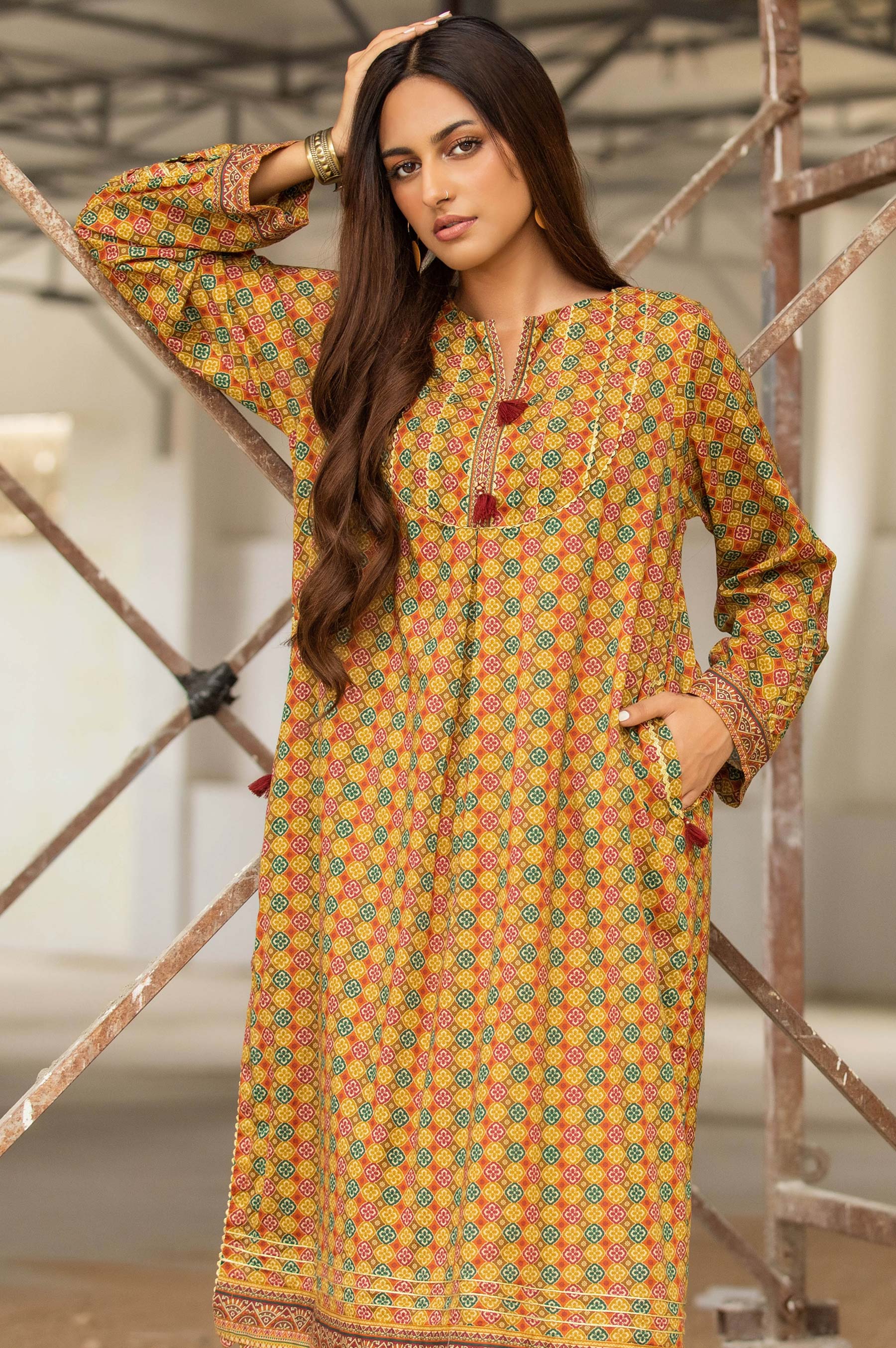 Stitched 1 Piece Digital Printed Lawn Shirt - Image 3
