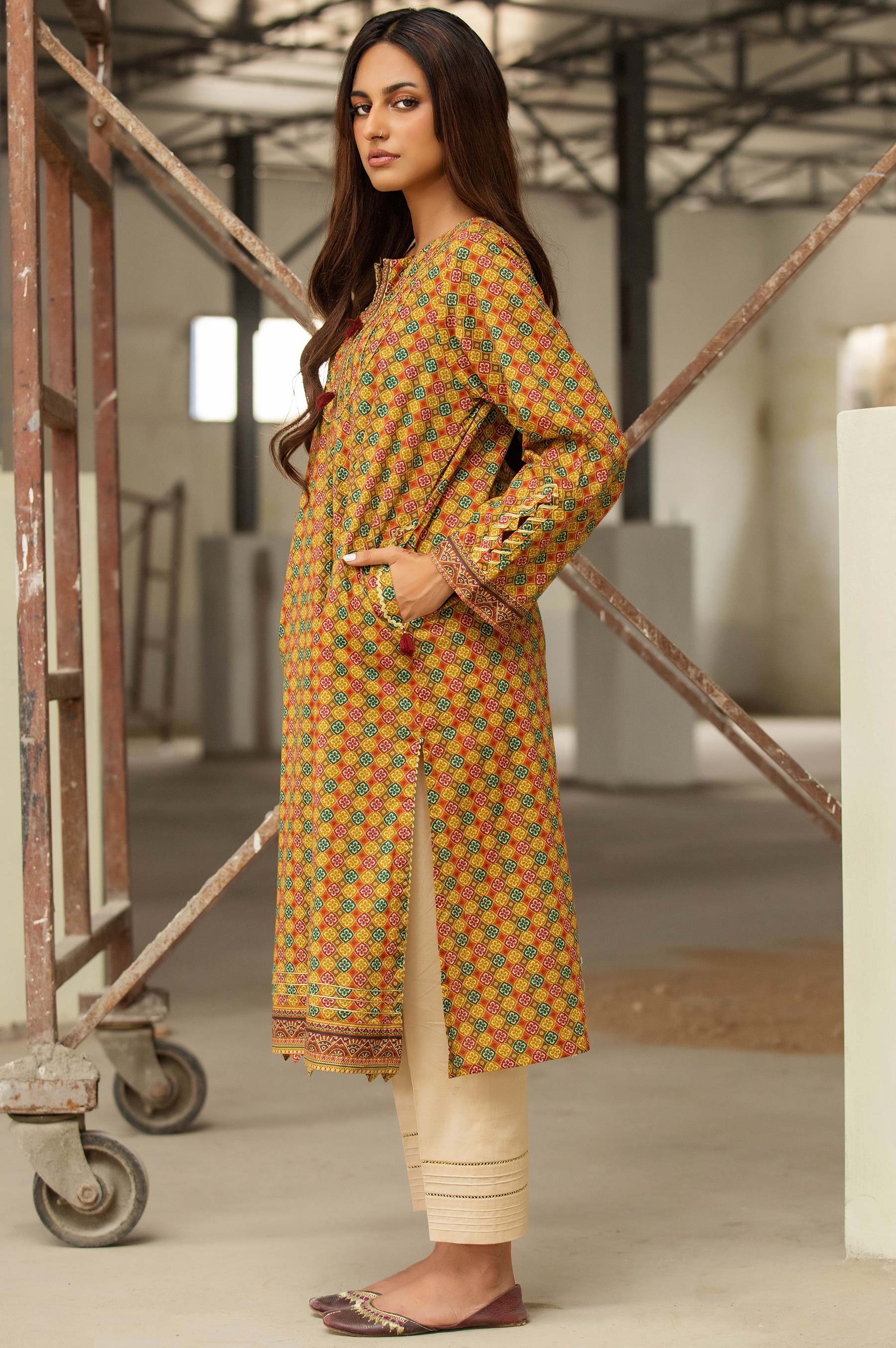 Stitched 1 Piece Digital Printed Lawn Shirt - Image 4