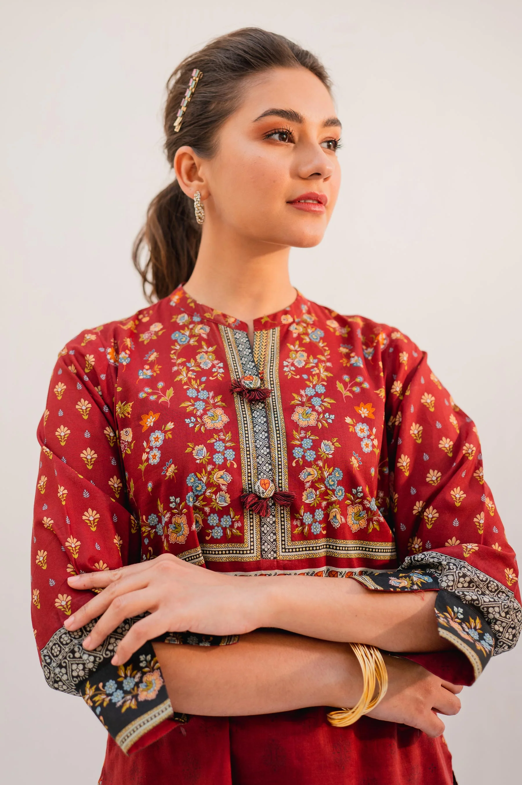 Stitched 1 Piece Digital Printed Lawn Shirt - Image 3