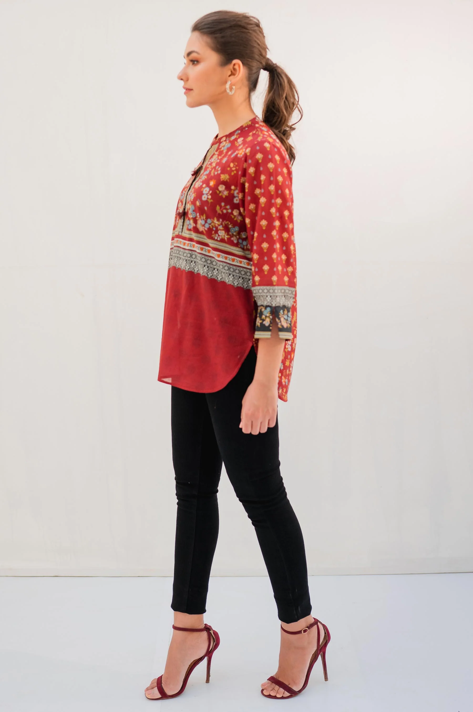 Stitched 1 Piece Digital Printed Lawn Shirt - Image 4