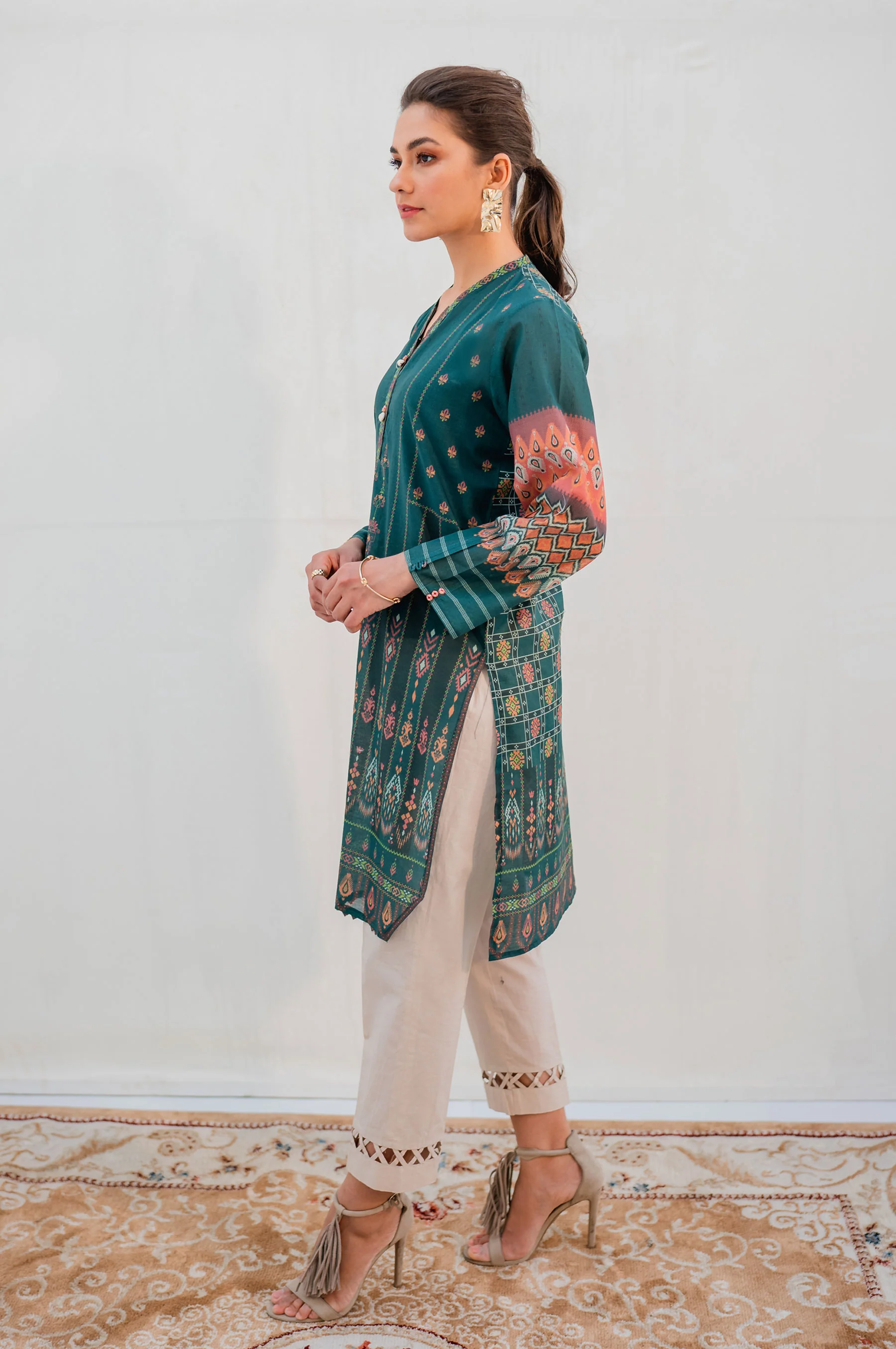 Stitched 1 Piece Digital Printed Lawn Shirt - Image 2