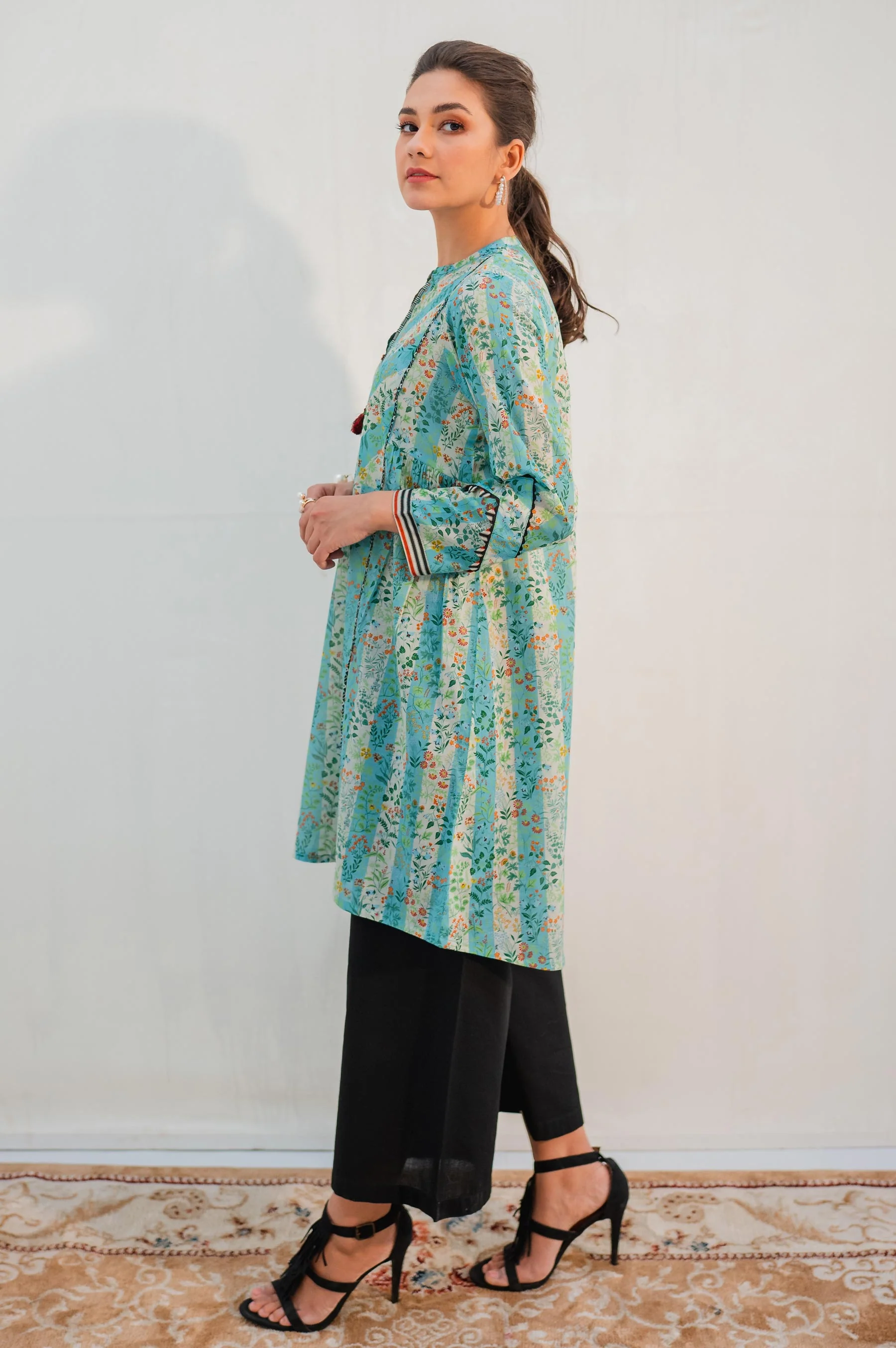 Stitched 1 Piece Digital Printed Lawn Shirt - Image 2