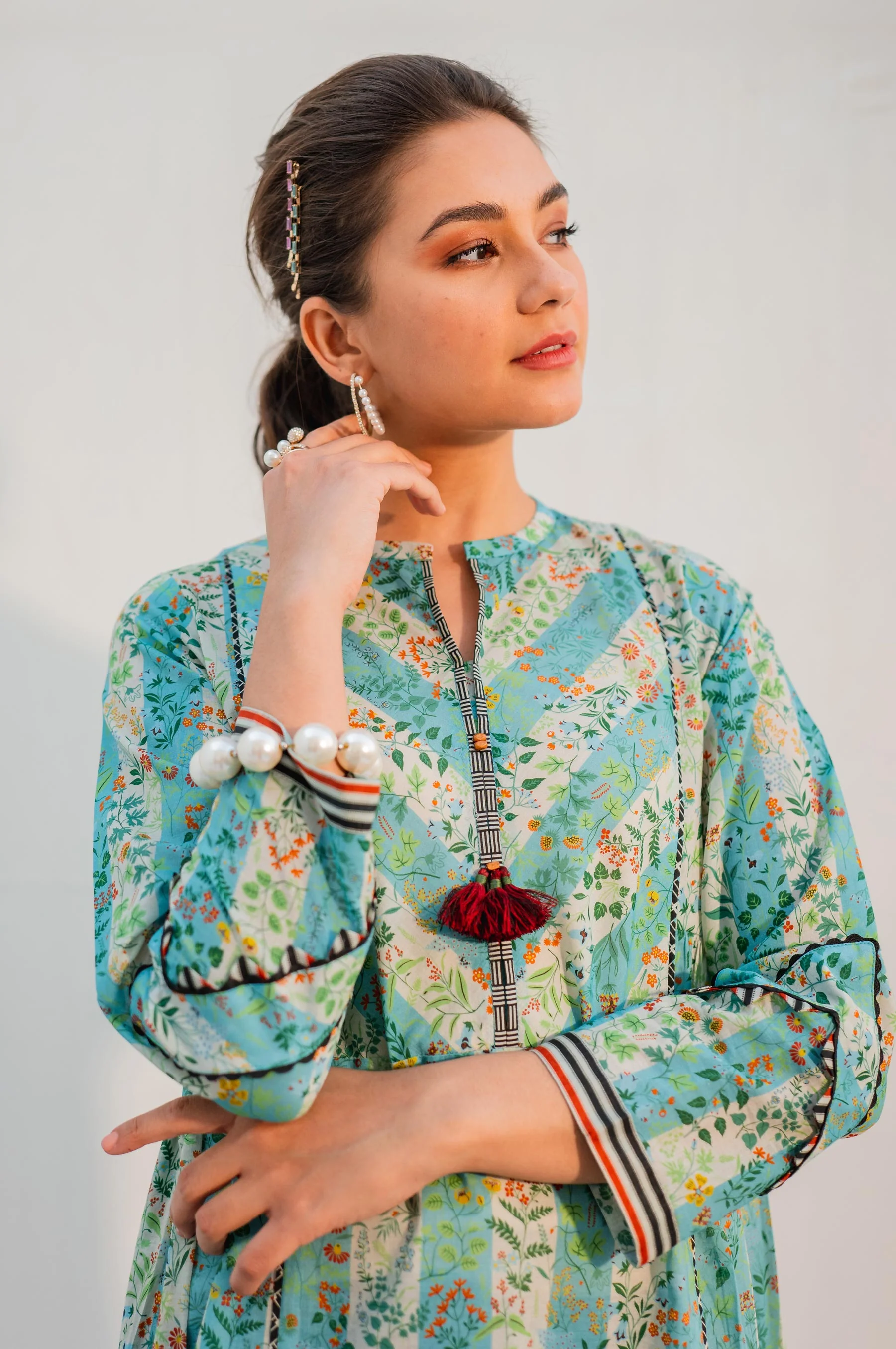 Stitched 1 Piece Digital Printed Lawn Shirt - Image 3