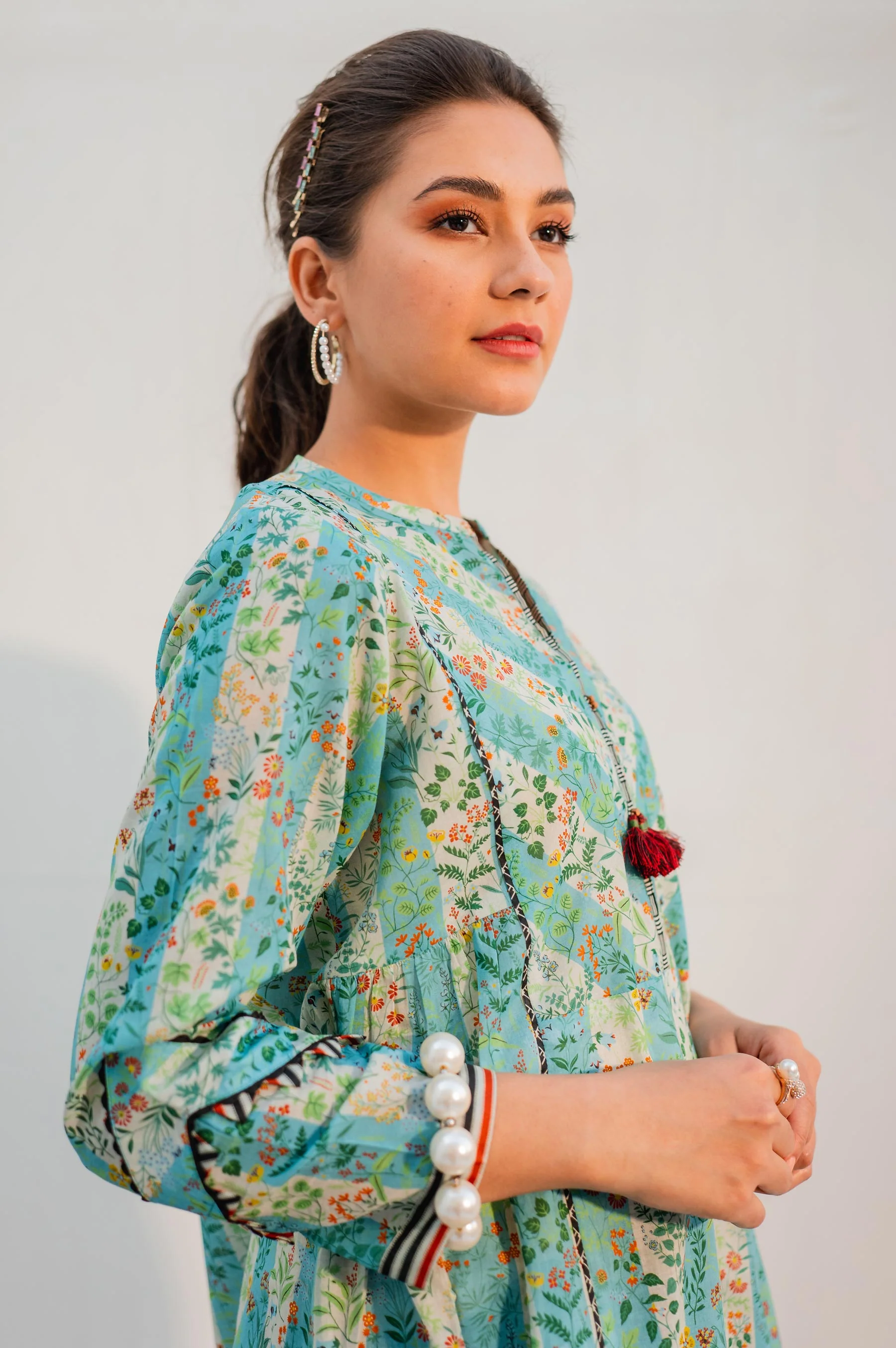 Stitched 1 Piece Digital Printed Lawn Shirt - Image 4