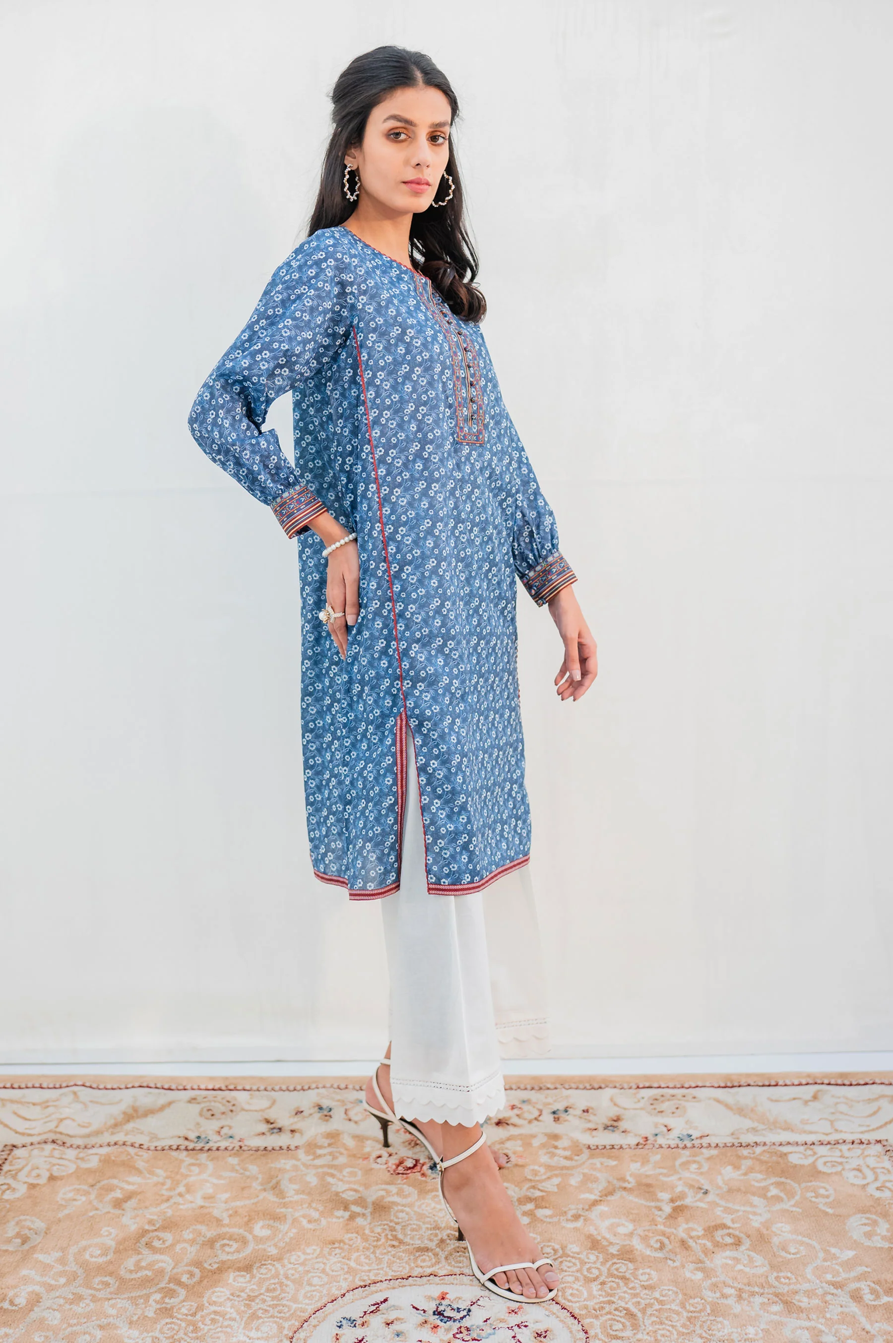 Stitched 1 Piece Digital Printed Lawn Shirt - Image 4