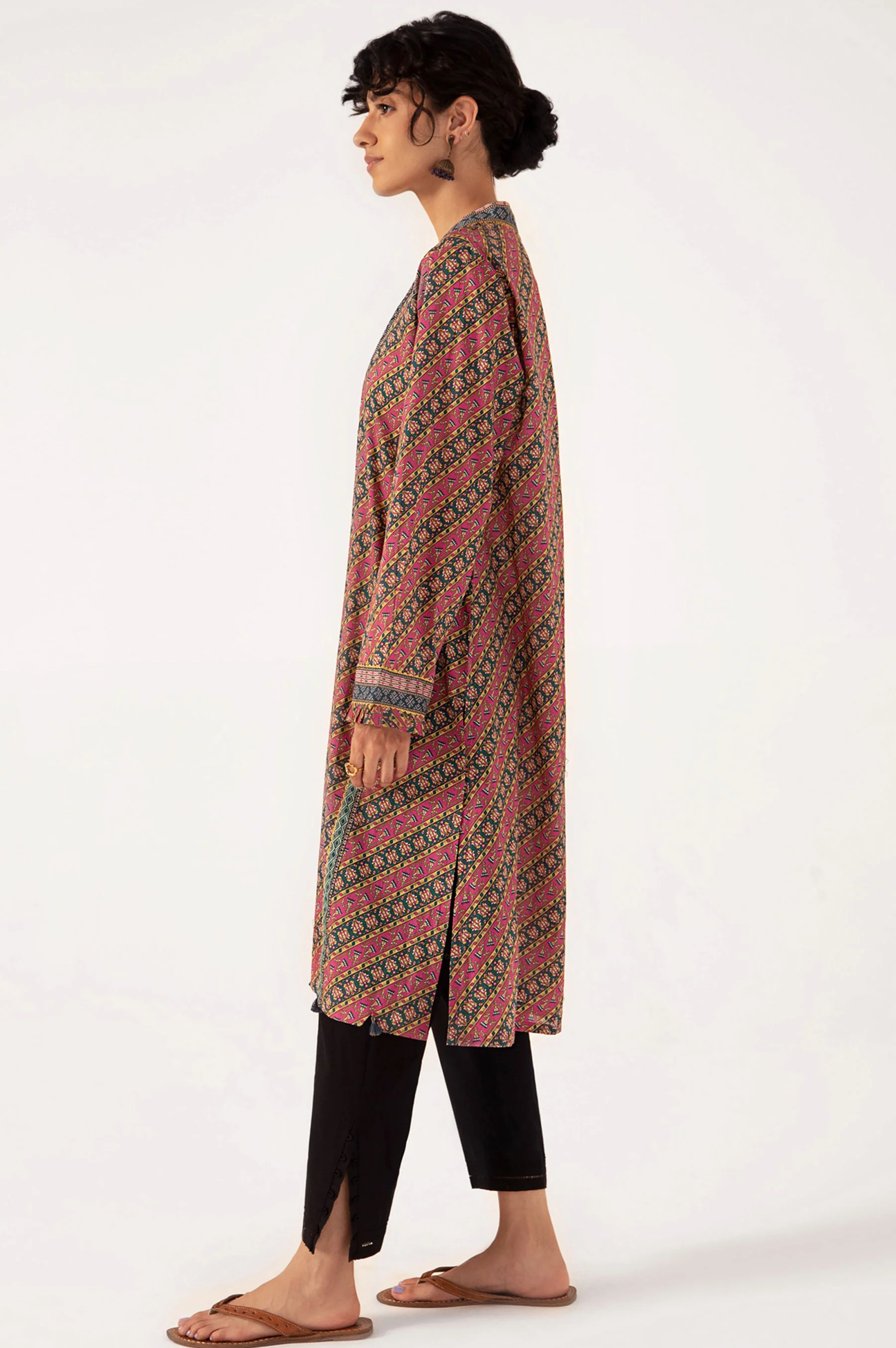 Stitched 1 Piece Digital Printed Lawn Shirt - Image 2