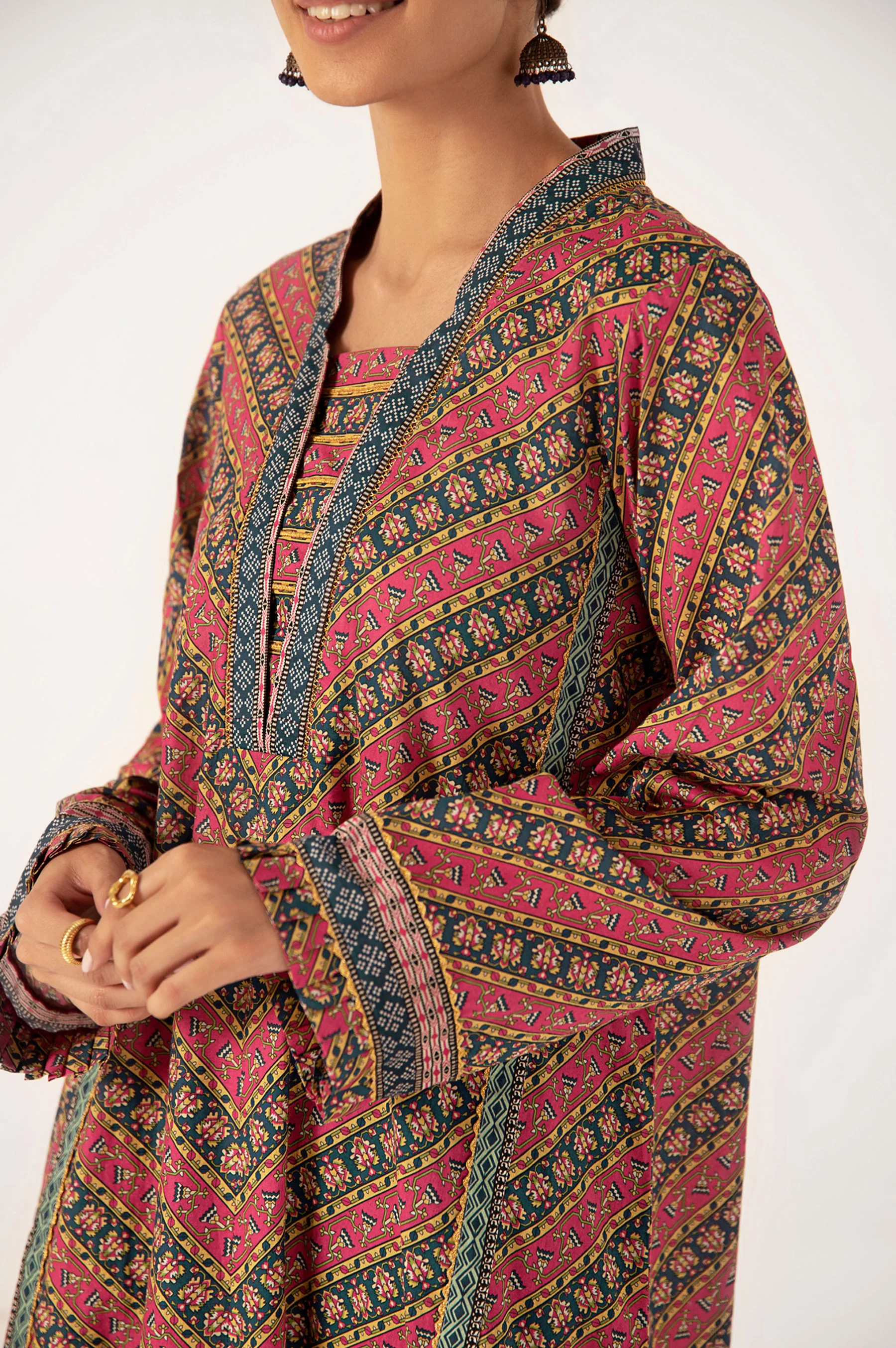 Stitched 1 Piece Digital Printed Lawn Shirt - Image 5