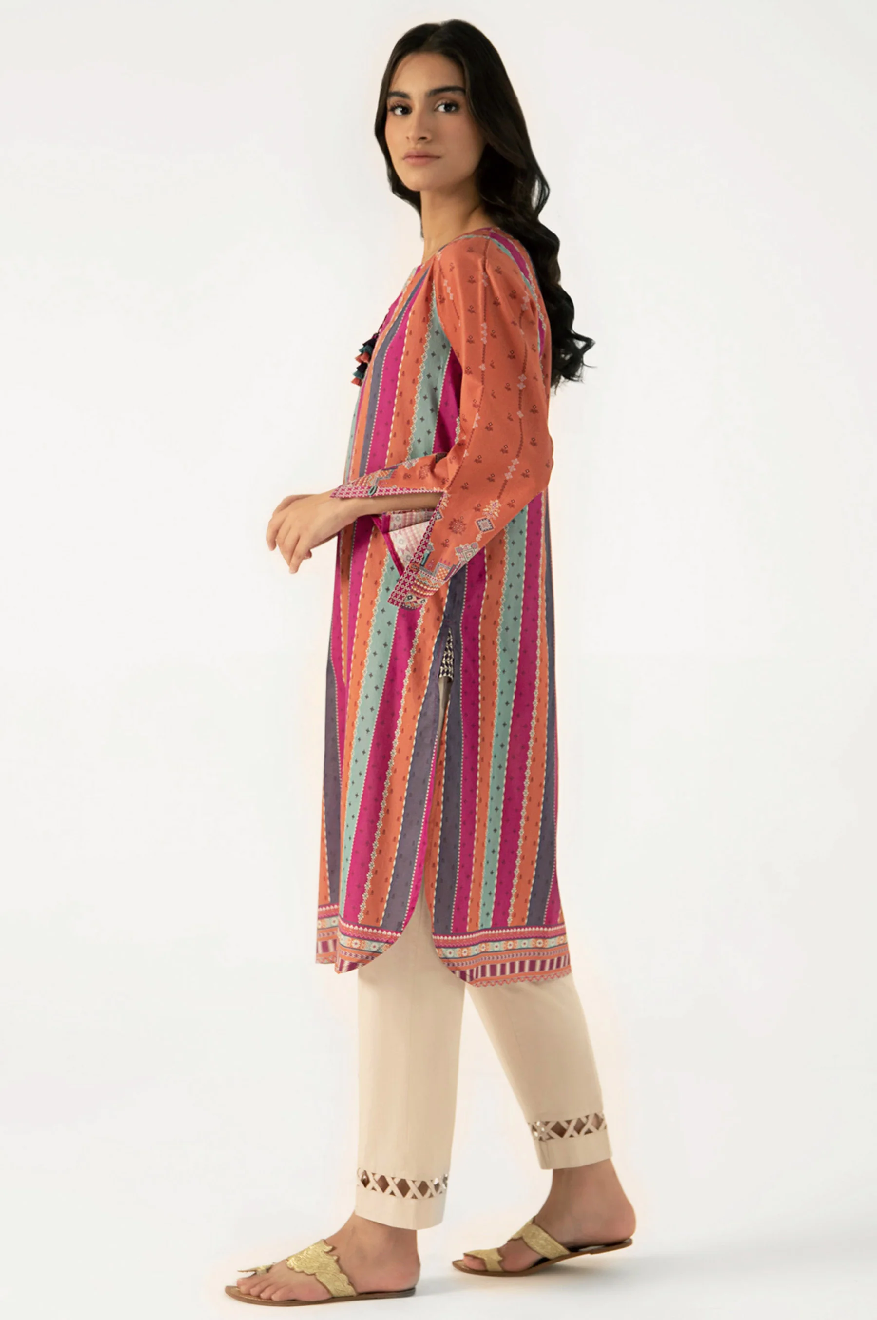 Stitched 1 Piece Digital Printed Lawn Shirt - Image 4