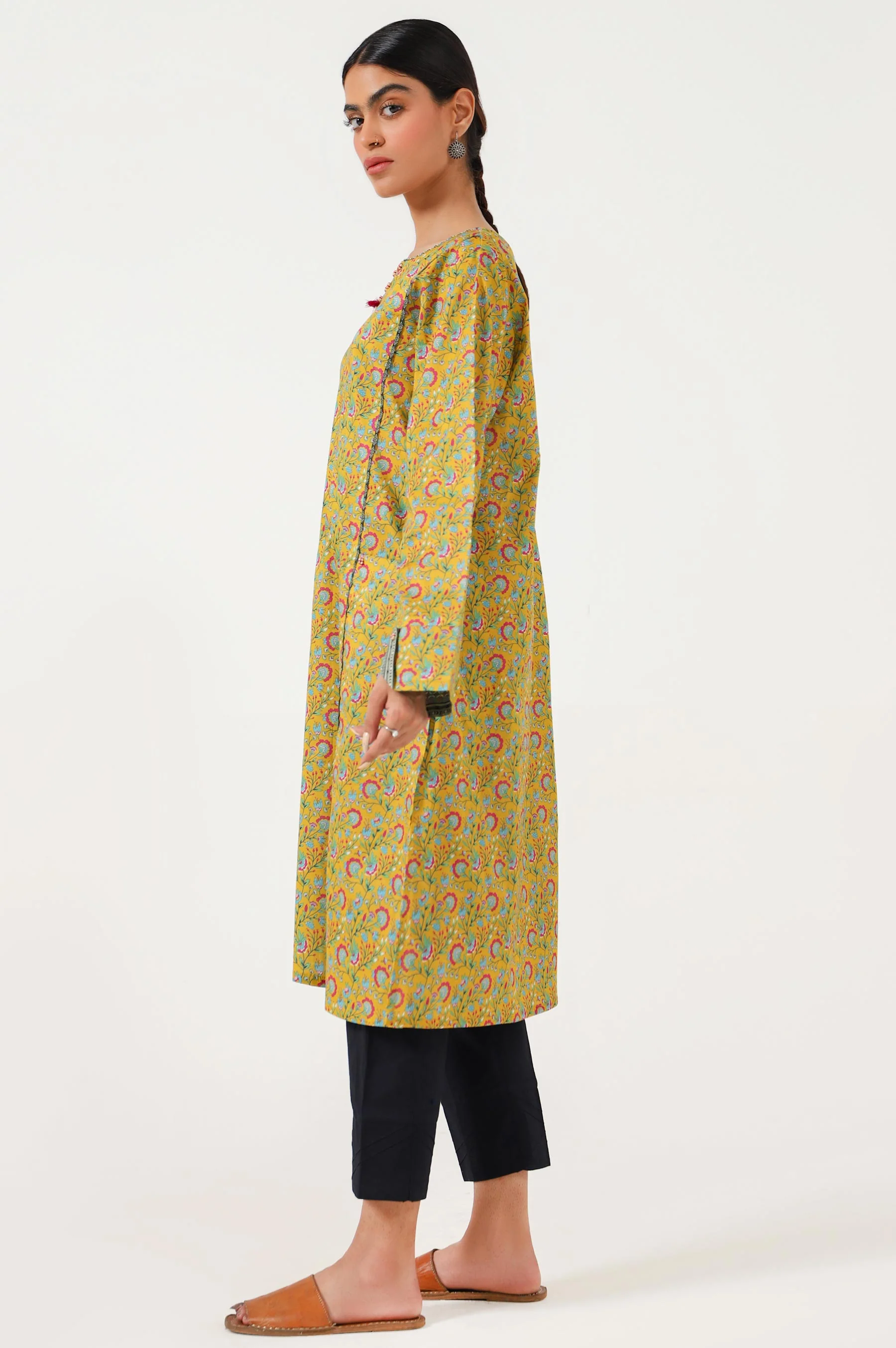 Stitched 1 Piece Digital Printed Lawn Shirt - Image 4
