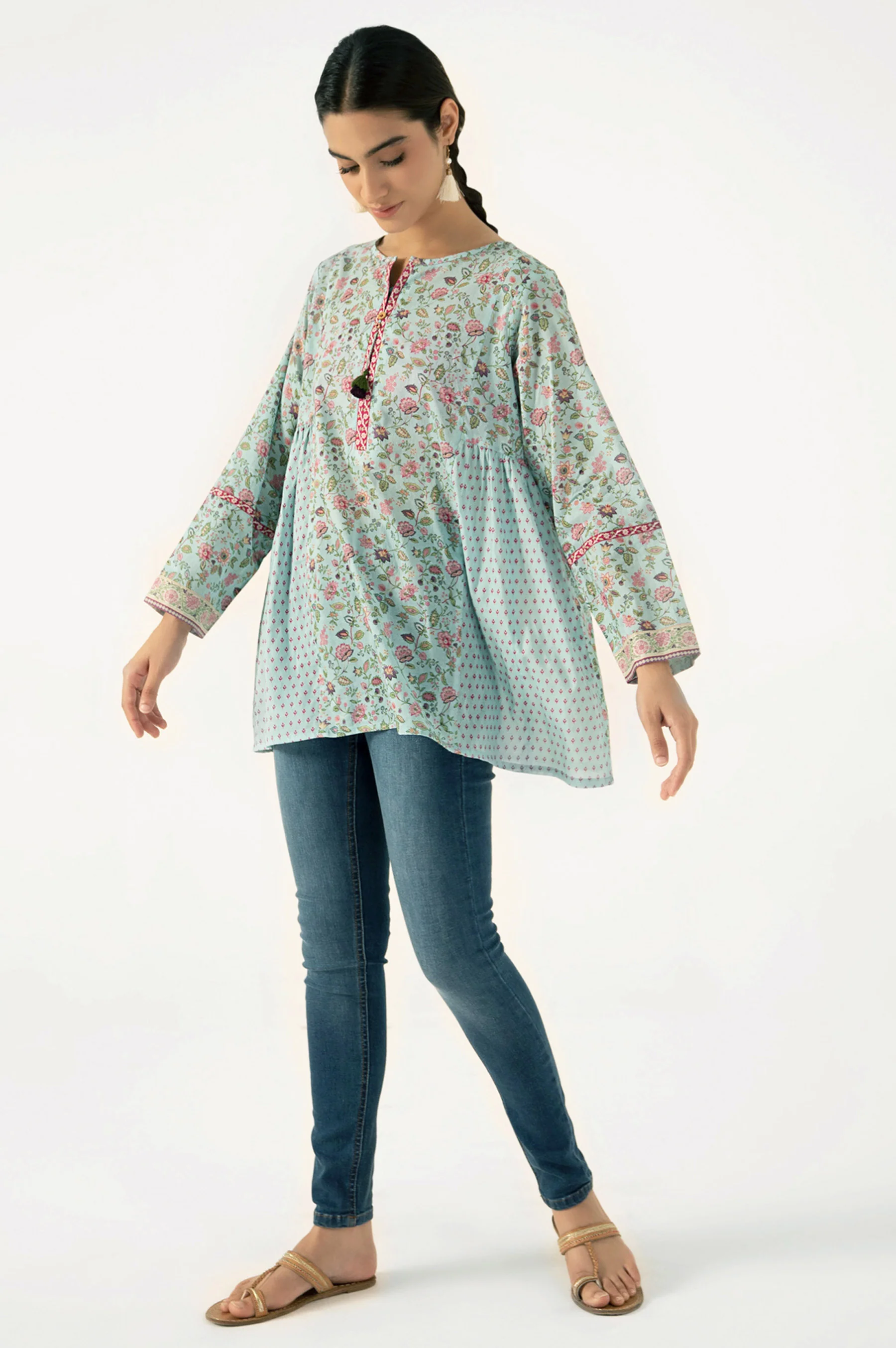 Stitched 1 Piece Digital Printed Lawn Shirt
