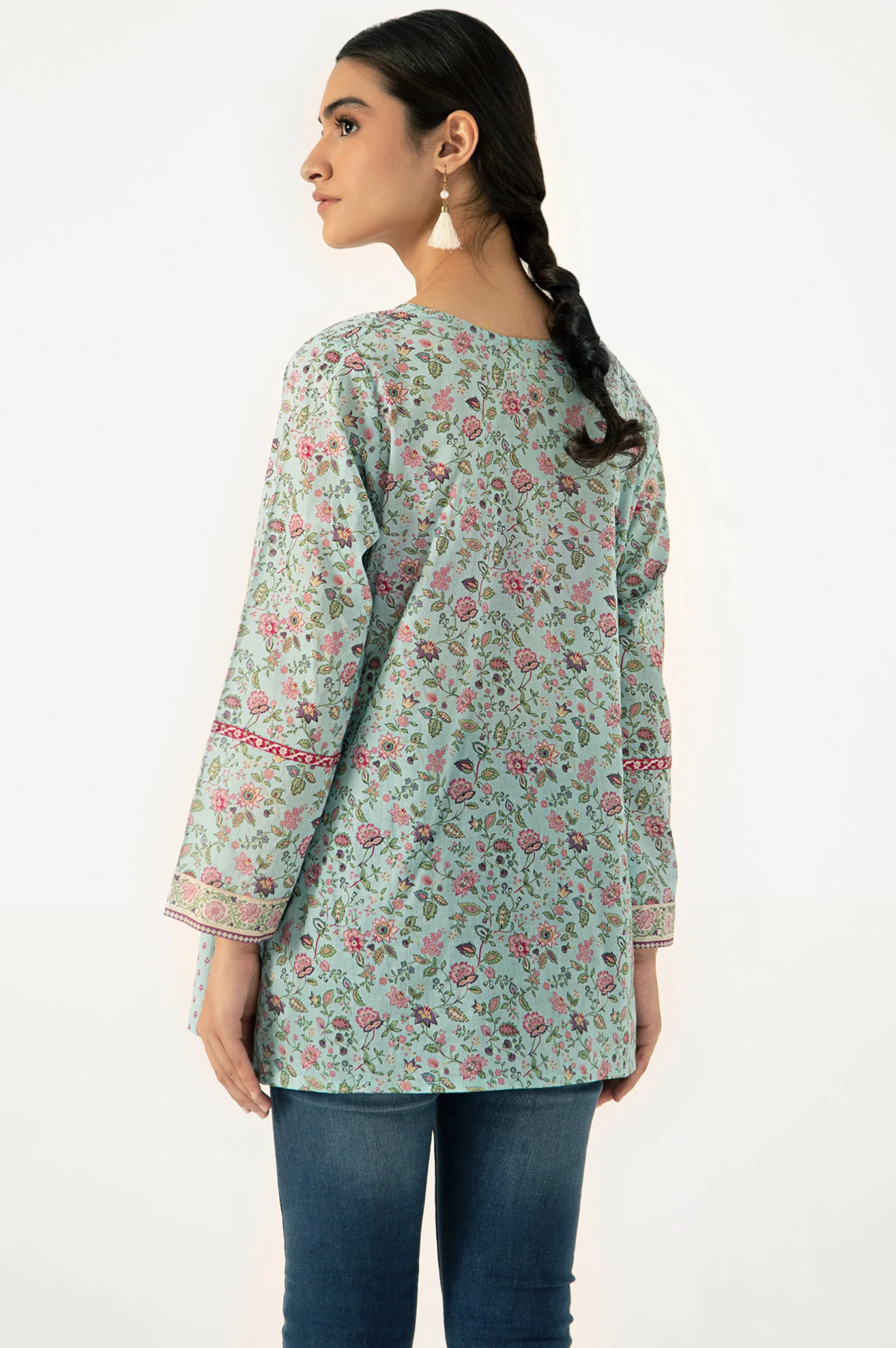 Stitched 1 Piece Digital Printed Lawn Shirt - Image 2