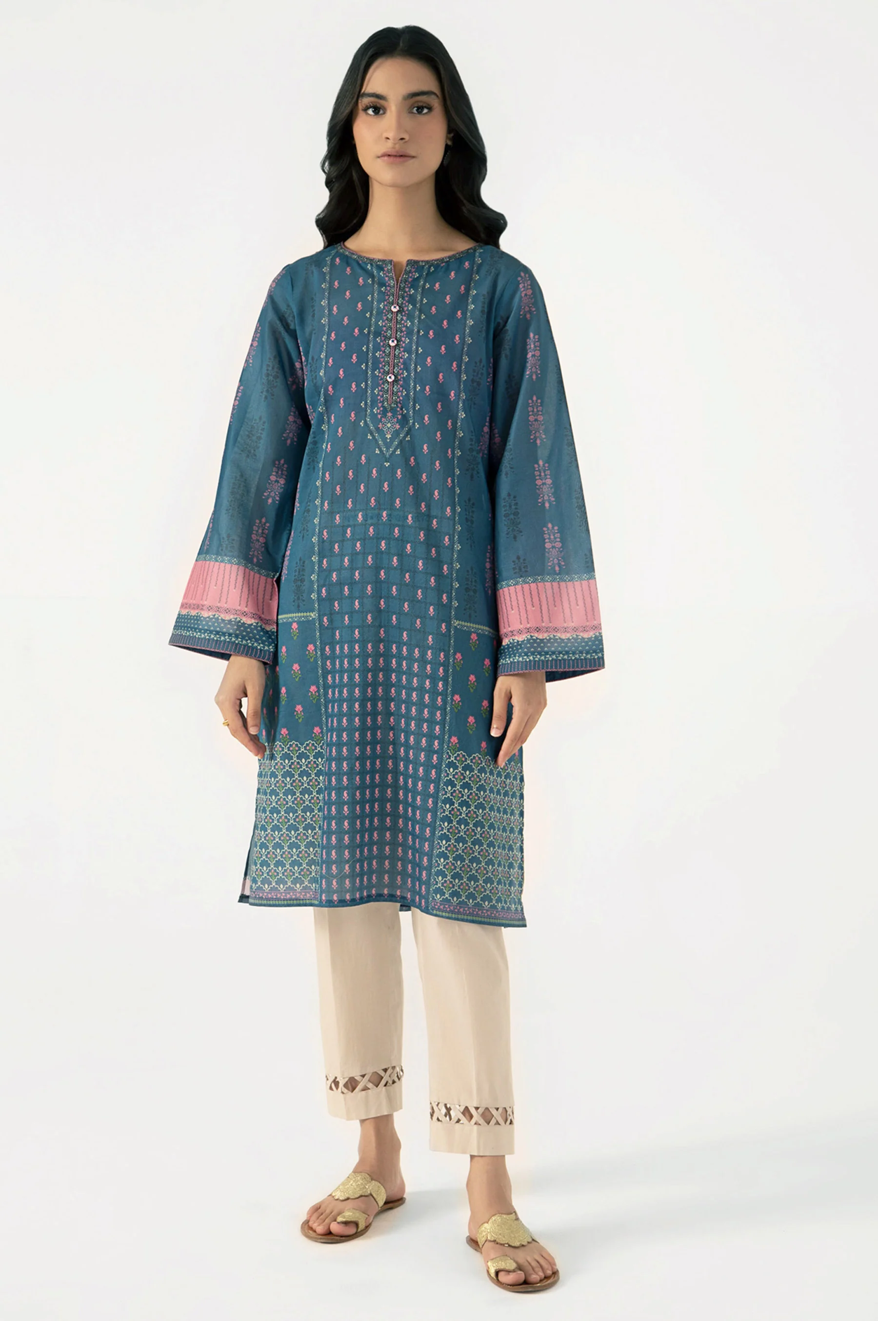 Stitched 1 Piece Digital Printed Lawn Shirt - Image 2
