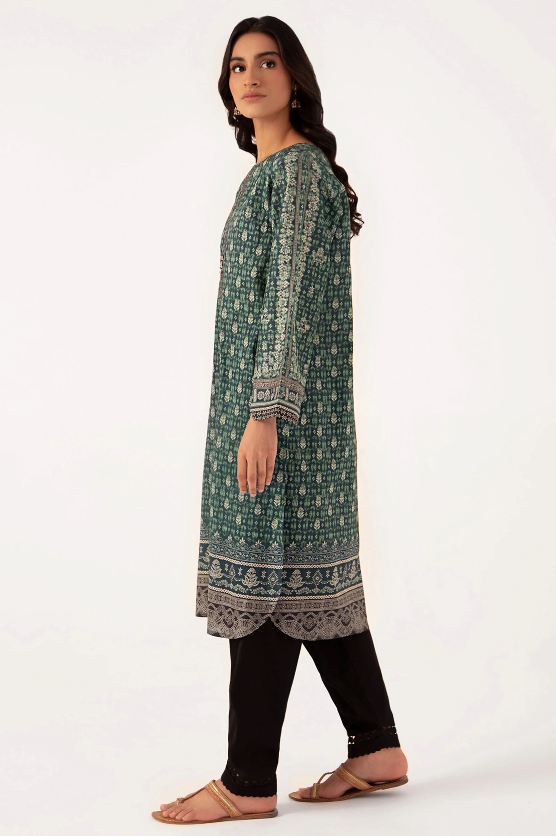 Stitched 1 Piece Digital Printed Lawn Shirt - Image 3