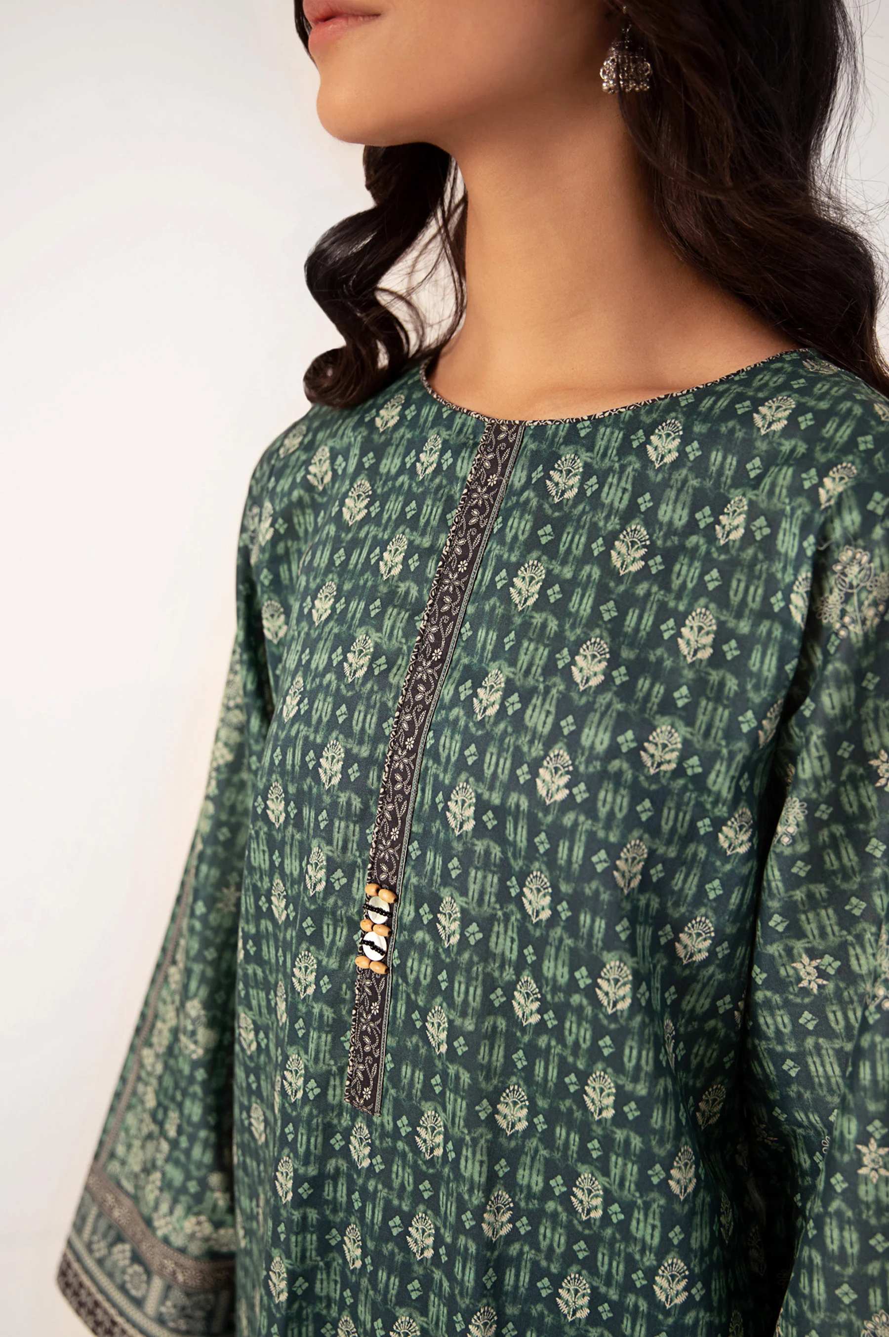 Stitched 1 Piece Digital Printed Lawn Shirt - Image 4
