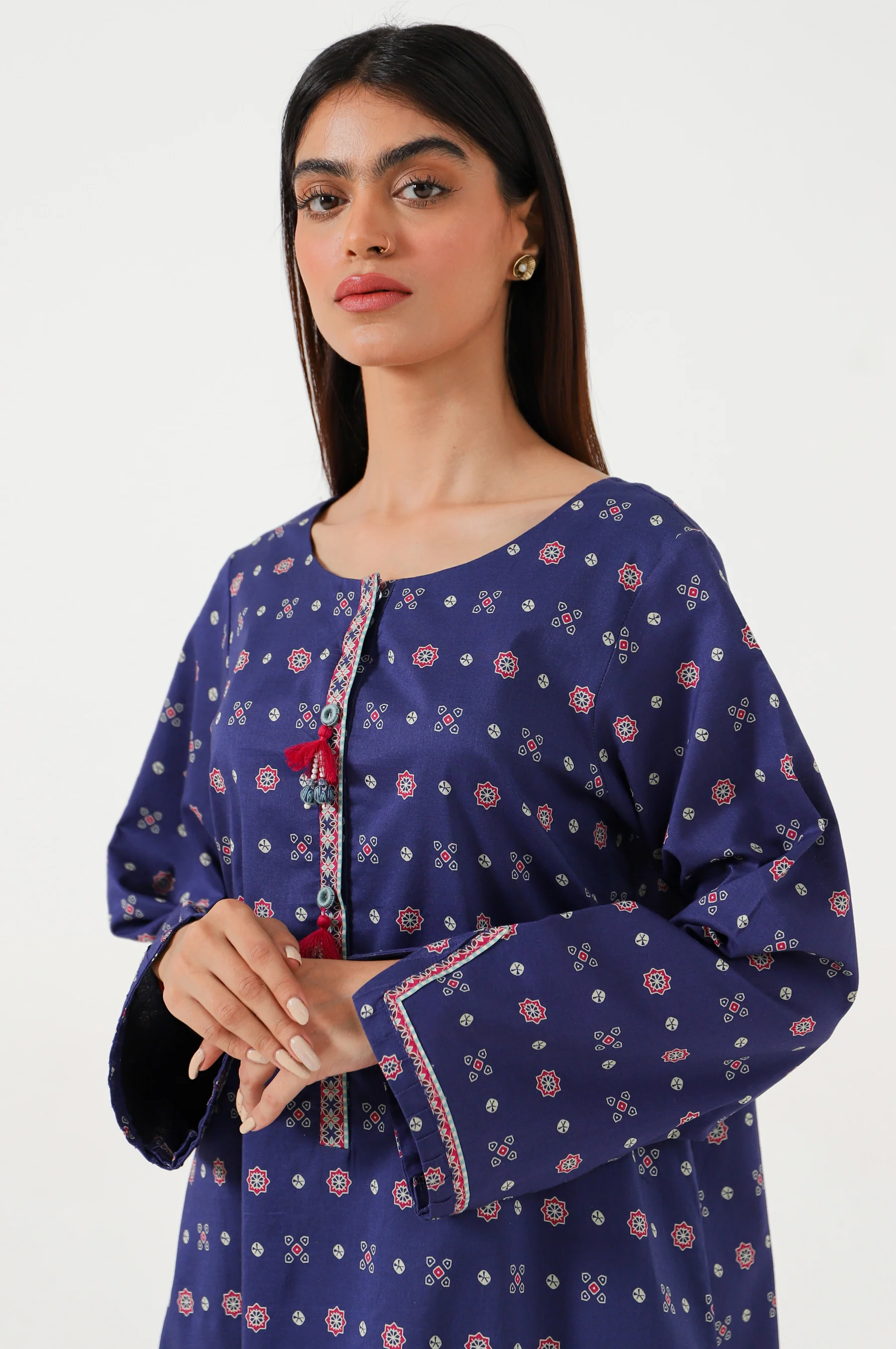 Stitched 1 Piece Digital Printed Lawn Shirt - Image 2