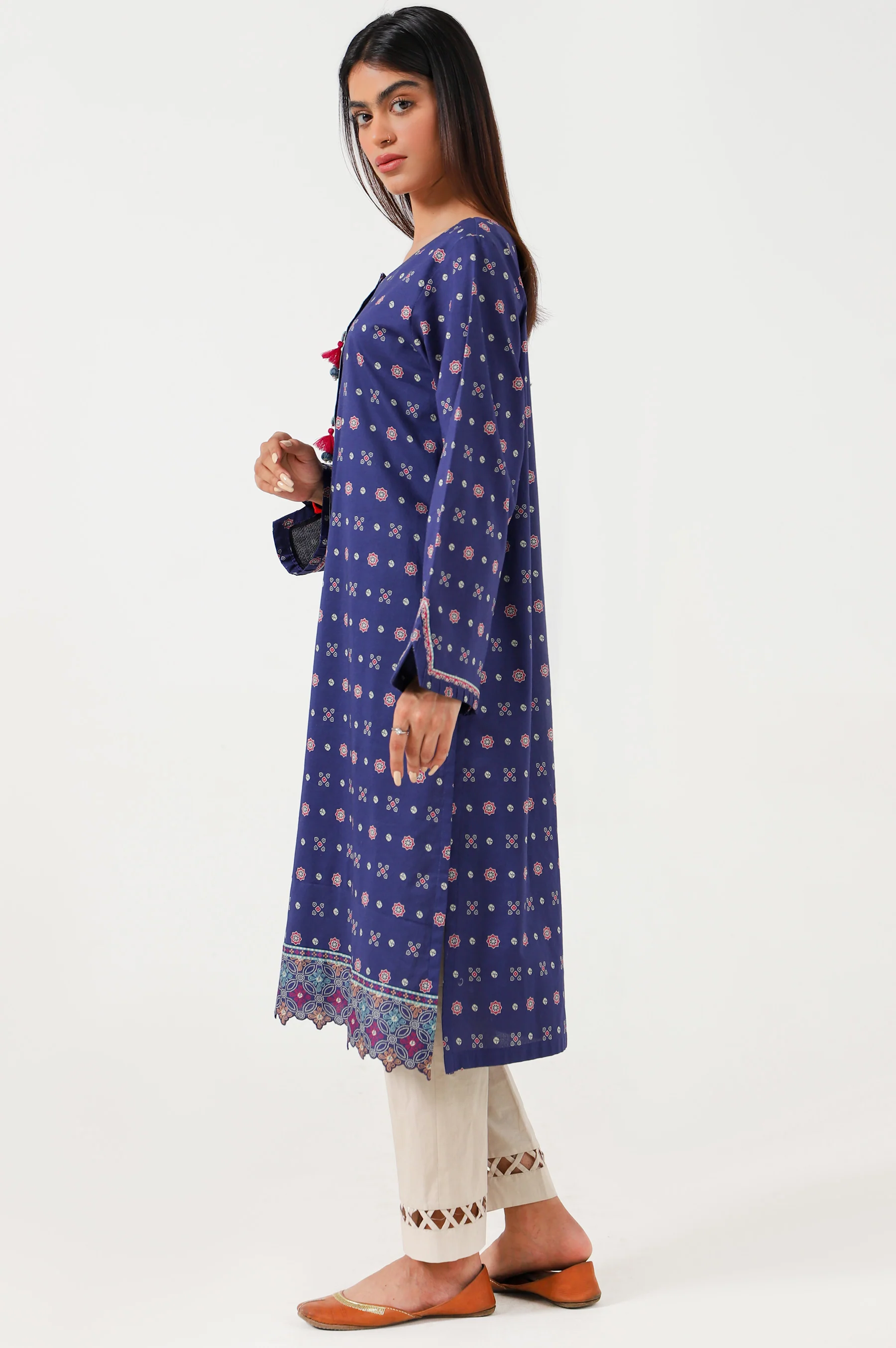 Stitched 1 Piece Digital Printed Lawn Shirt - Image 3