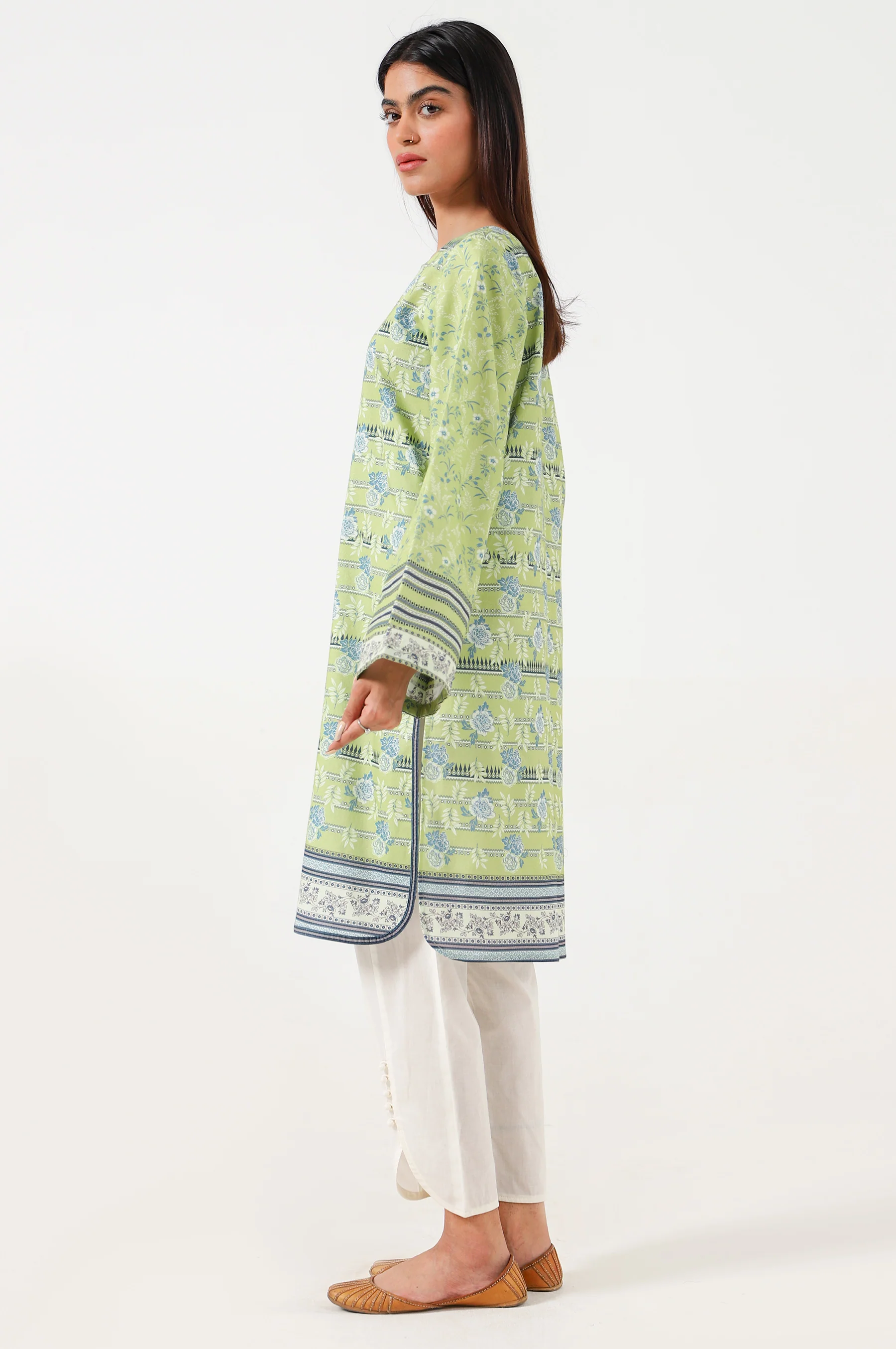 Stitched 1 Piece Digital Printed Lawn Shirt - Image 3