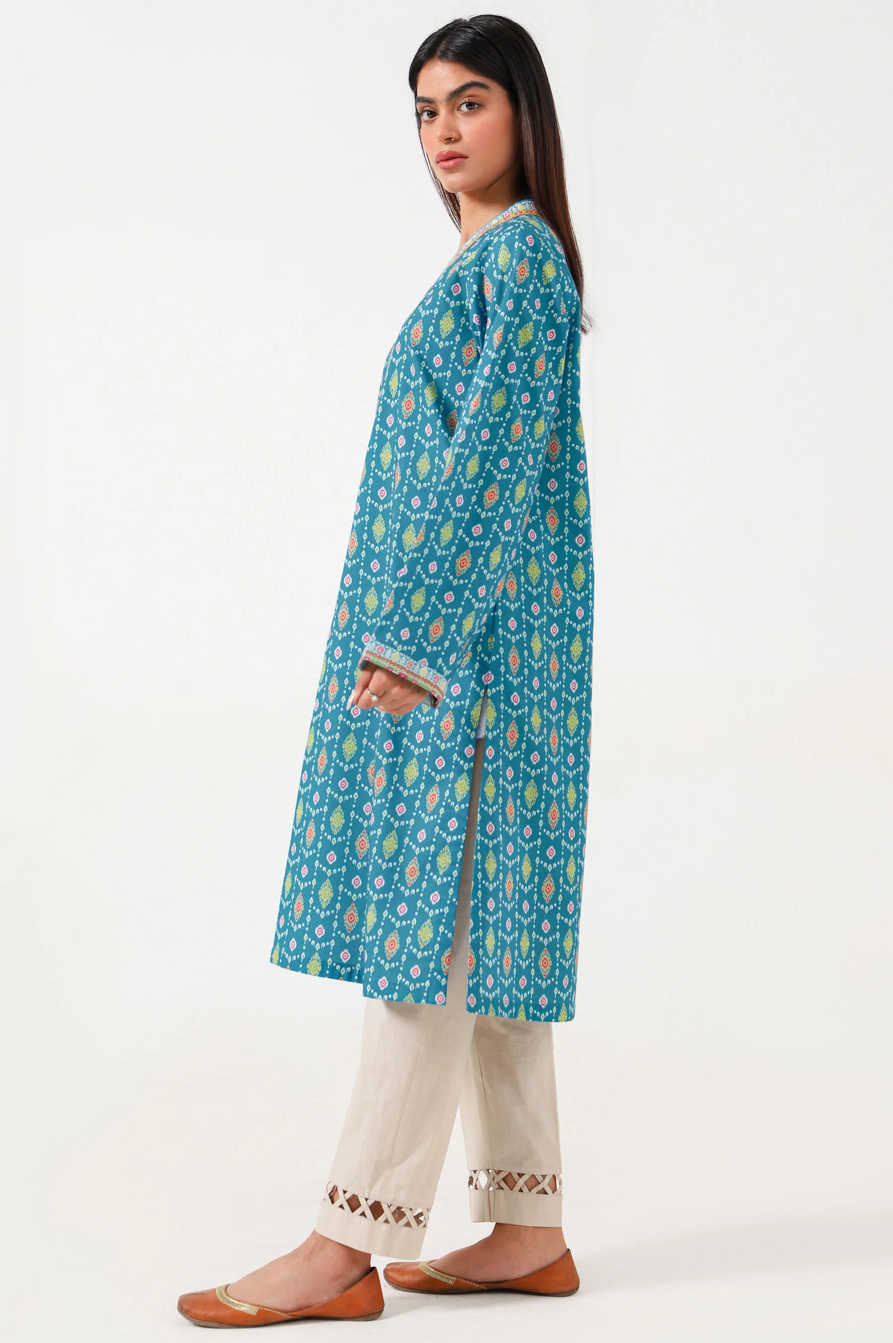 Stitched 1 Piece Digital Printed Lawn Shirt - Image 5