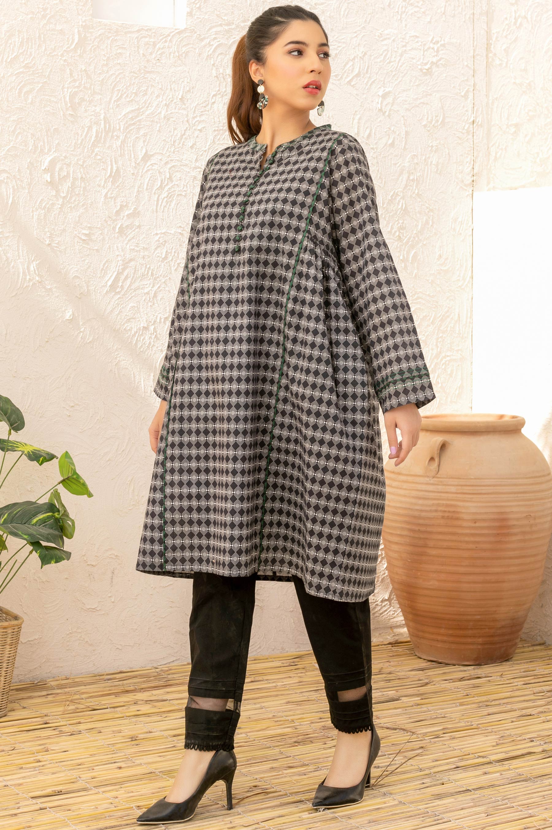 Stitched 1 Piece Digital Printed Lawn Shirt - Image 4